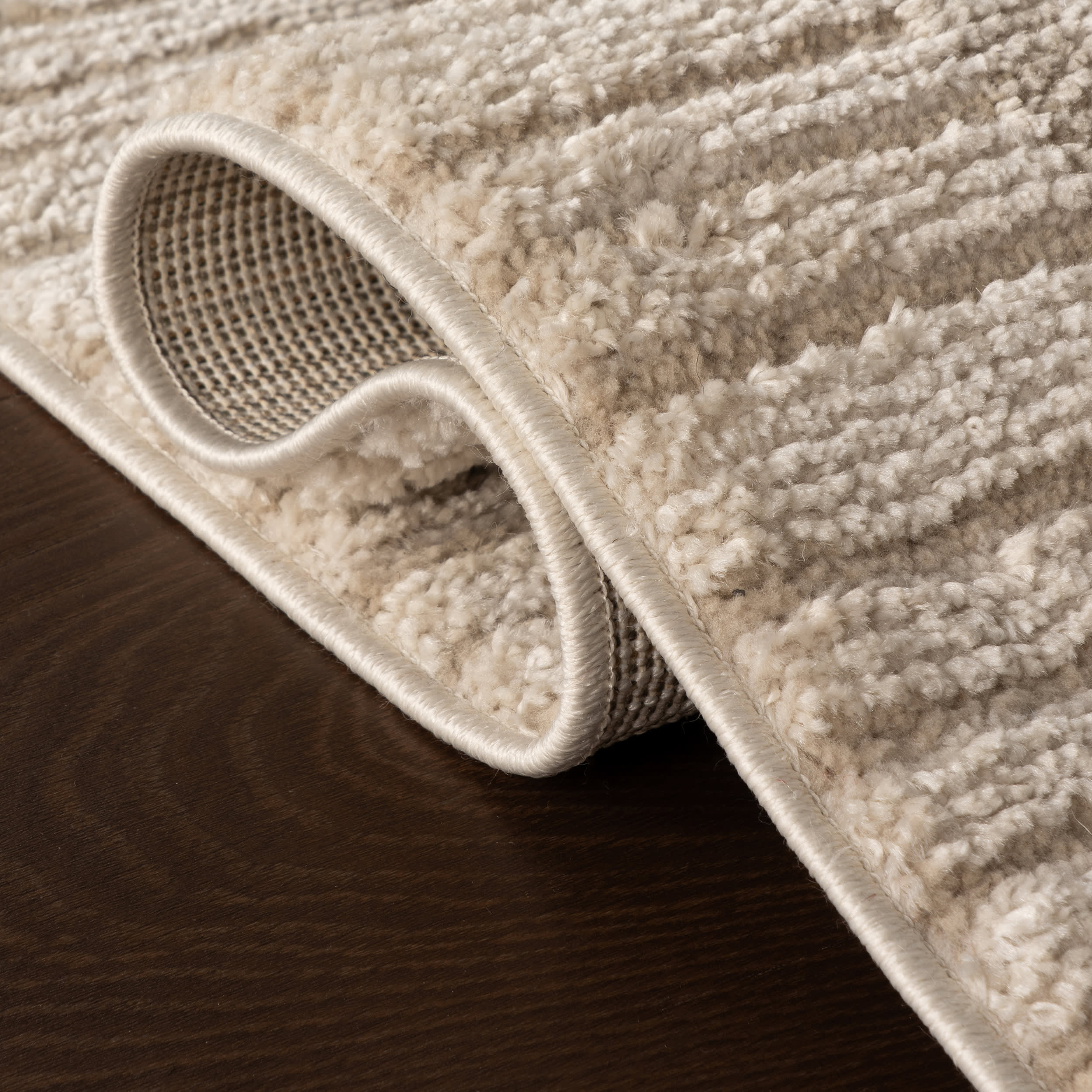 Vary Bohemian Striped Rug | Ivory - Image 10