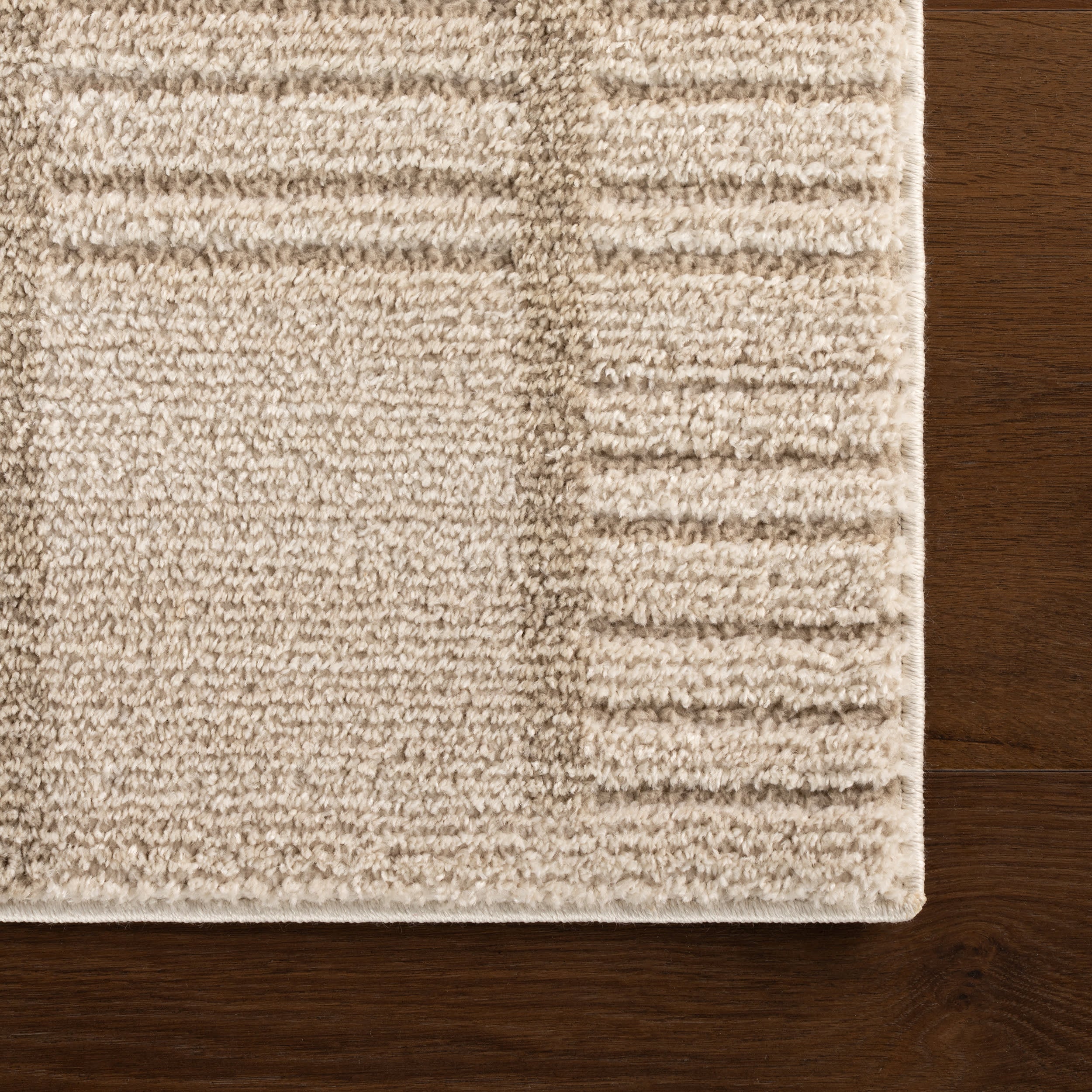Vary Bohemian Striped Rug | Ivory - Image 4