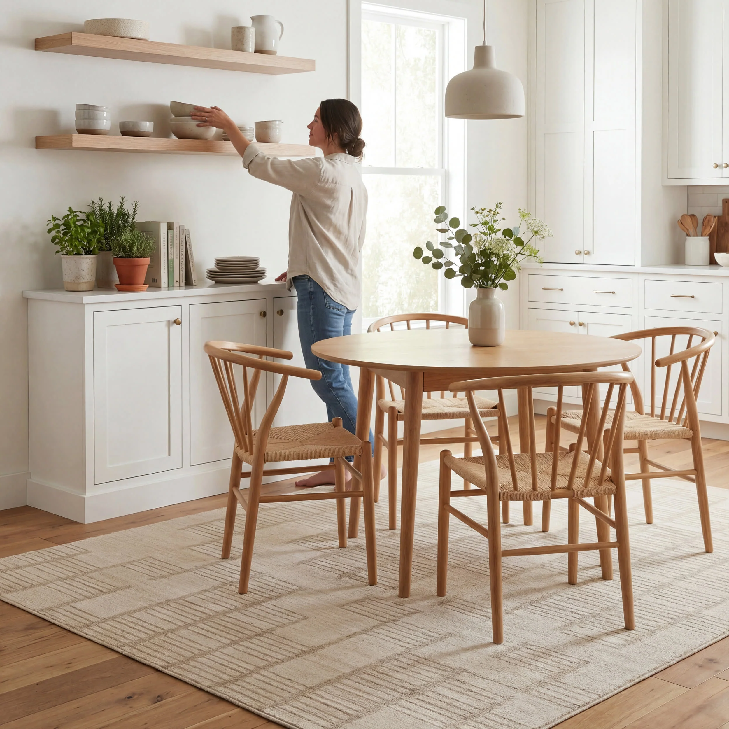 Vary Bohemian Striped Rug | Ivory - Image 8