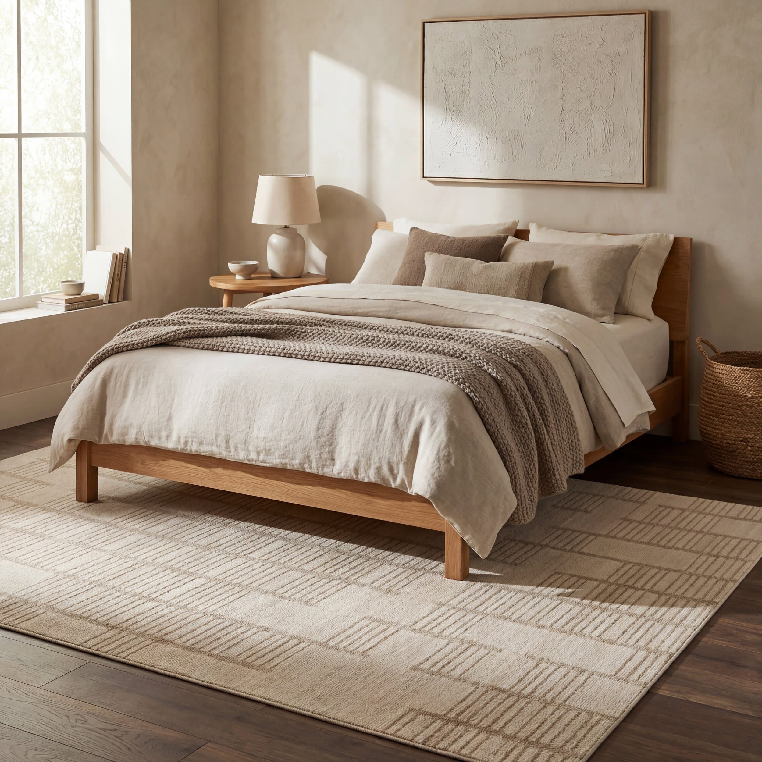Vary Bohemian Striped Rug | Ivory - Image 9
