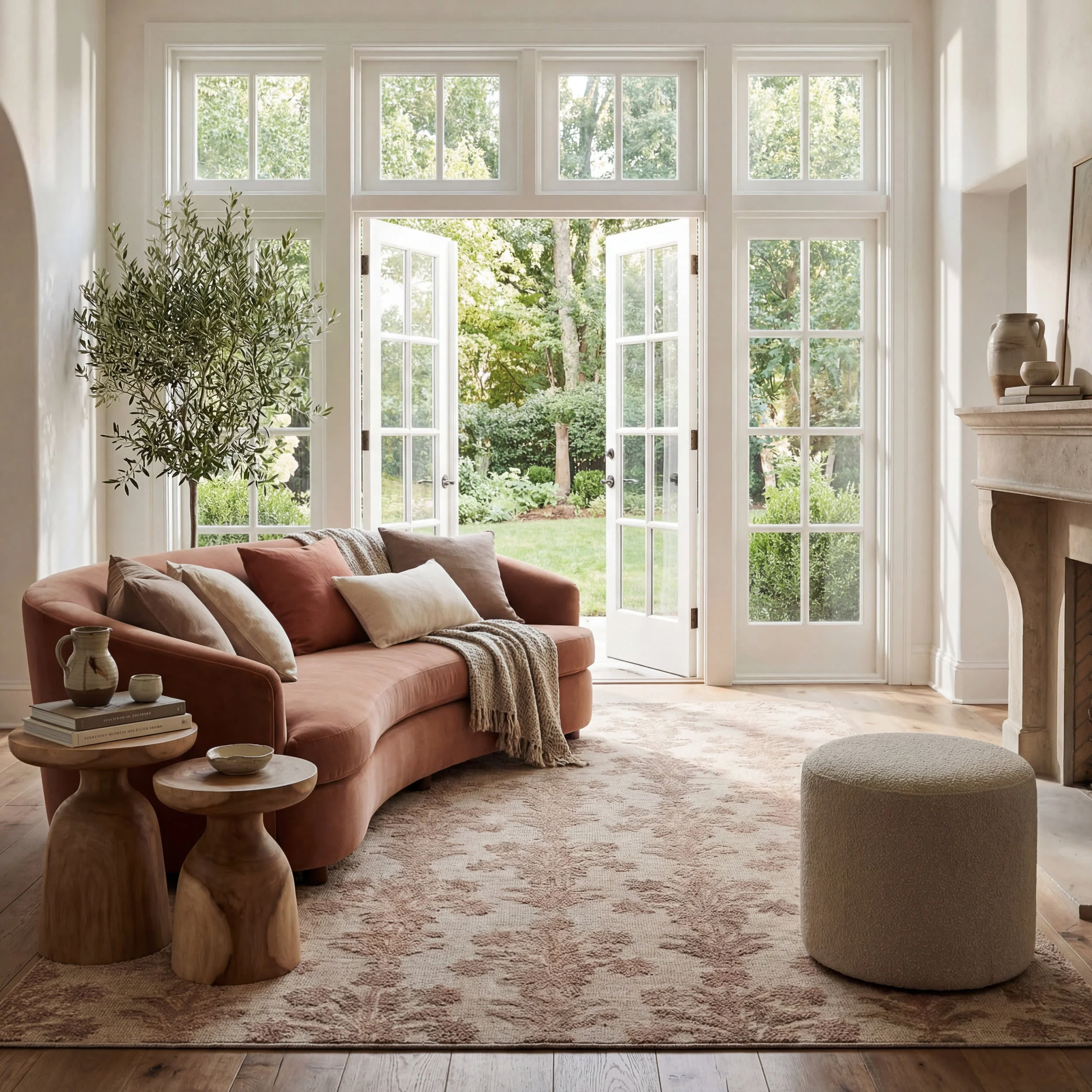 Veera Transitional Floral and Paisley Rug | Taupe - Image 2