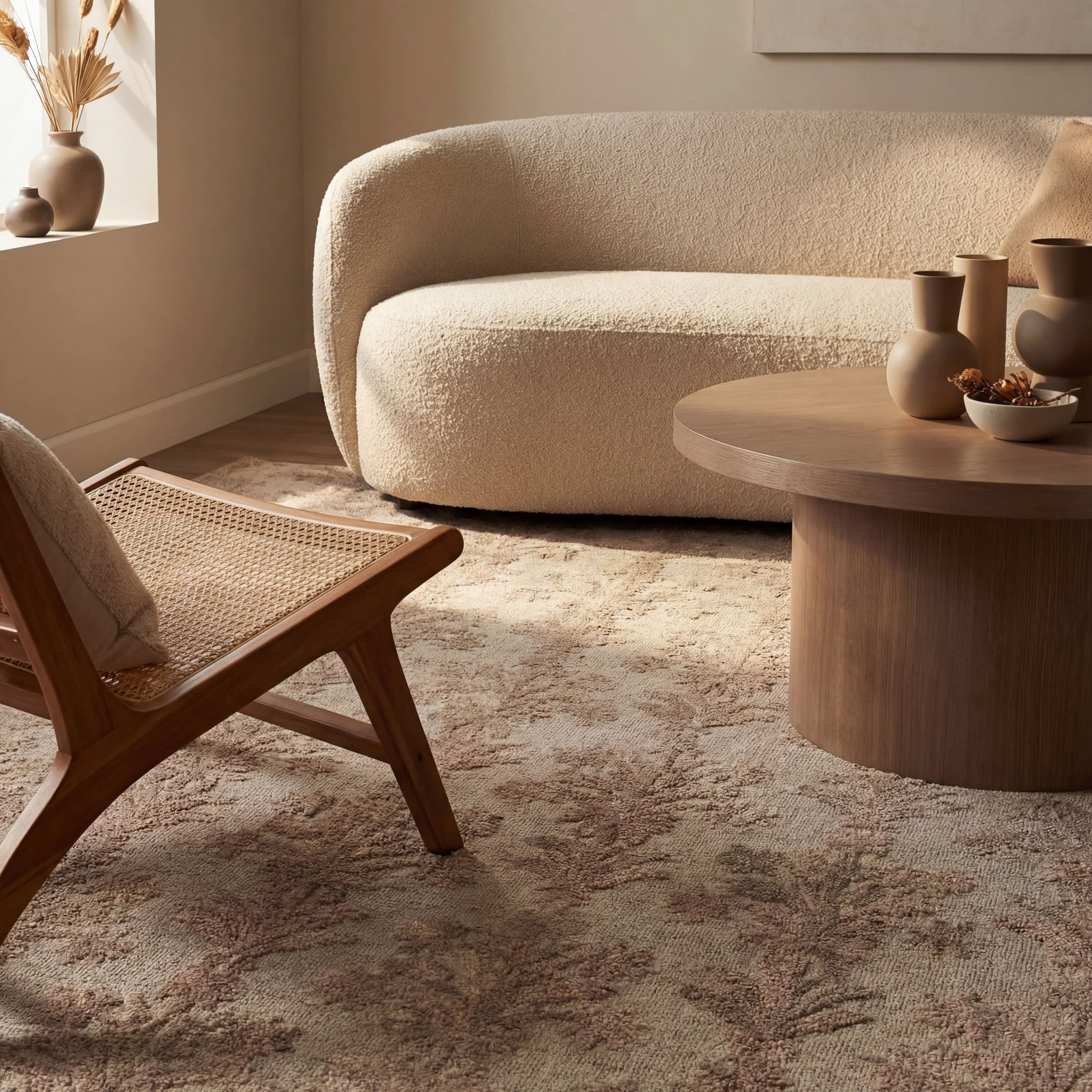 Veera Transitional Floral and Paisley Rug | Taupe - Image 5