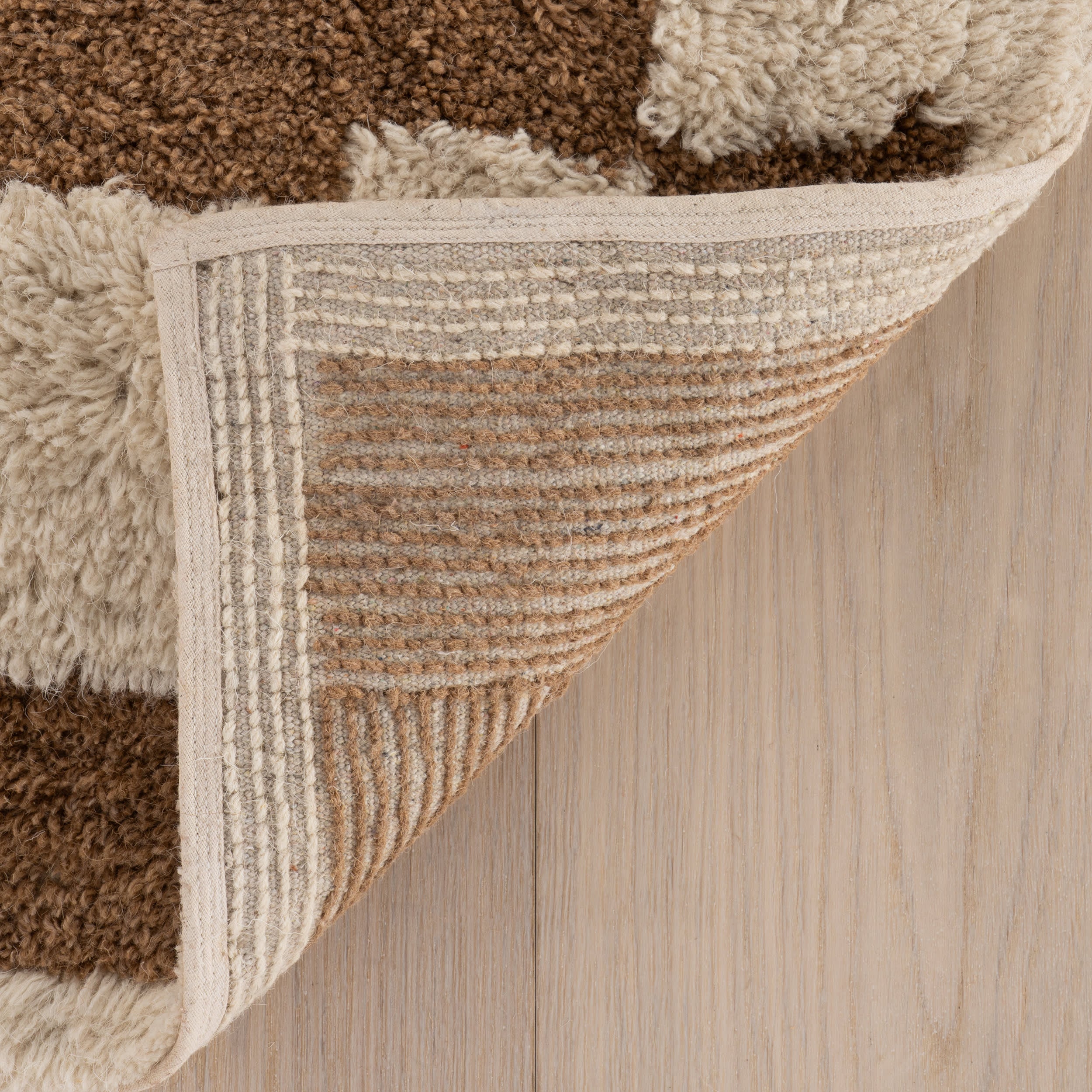 Velaina Handmade Washable Wool Rug | Tan - Image 11