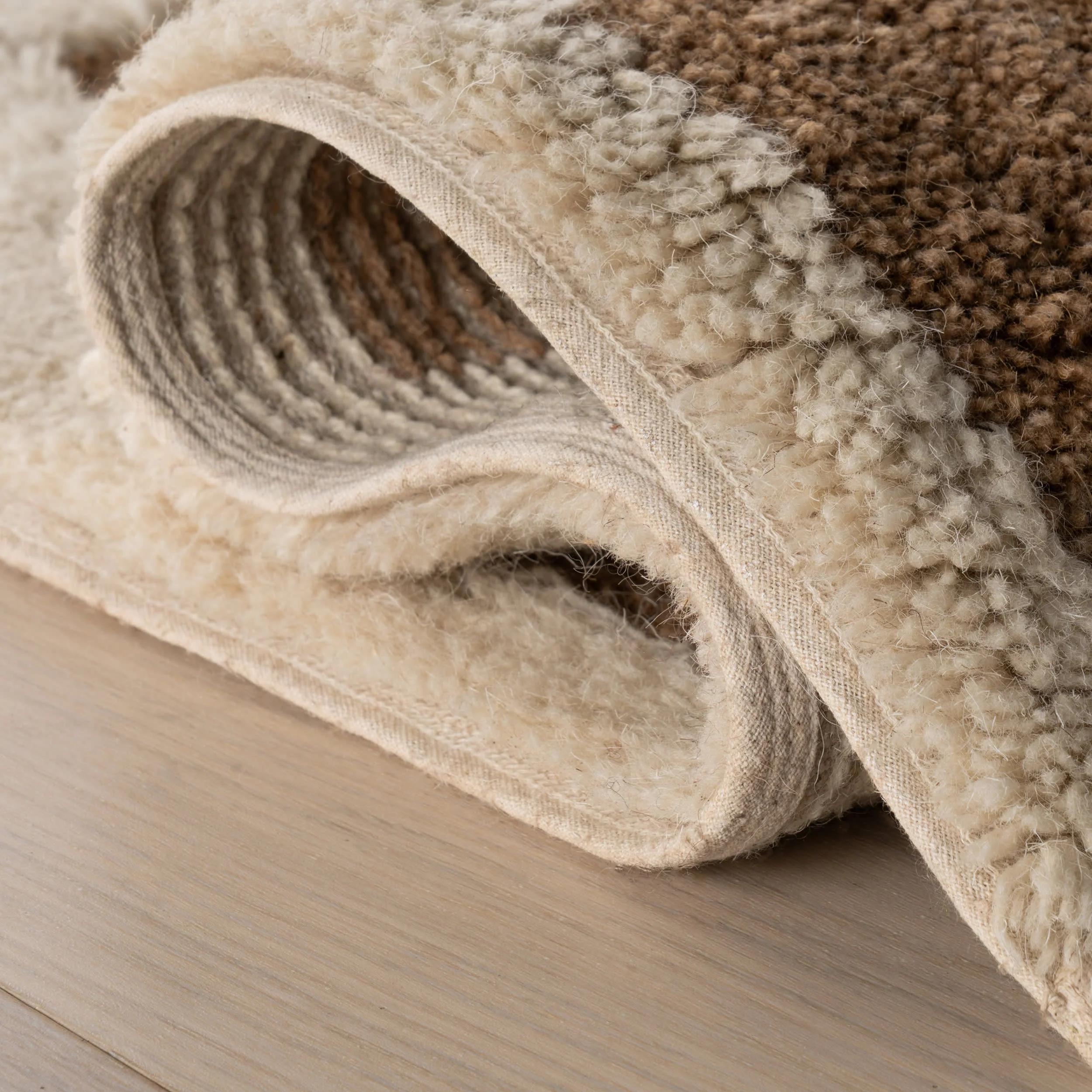 Velaina Handmade Washable Wool Rug | Tan - Image 7