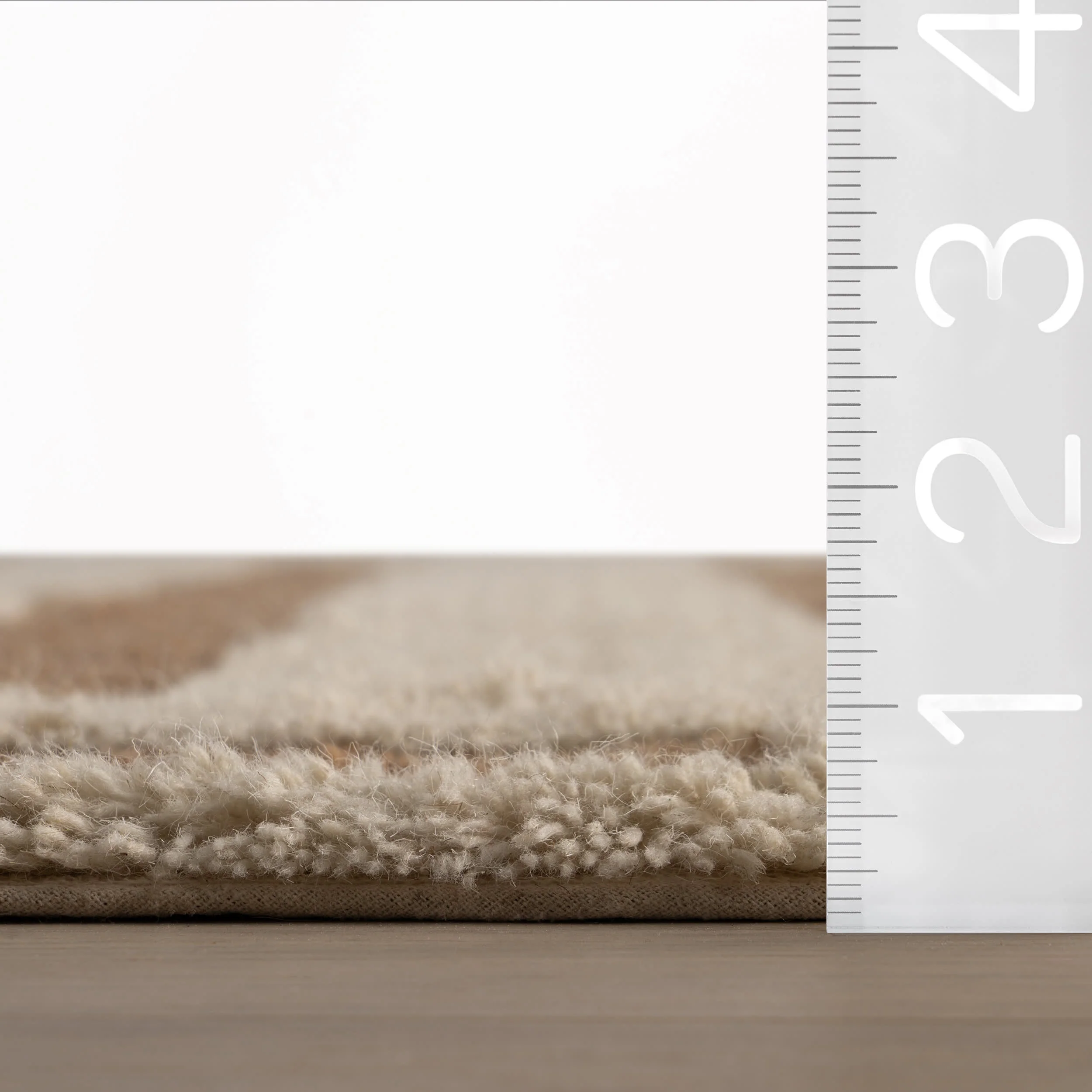 Velaina Handmade Washable Wool Rug | Tan - Image 9