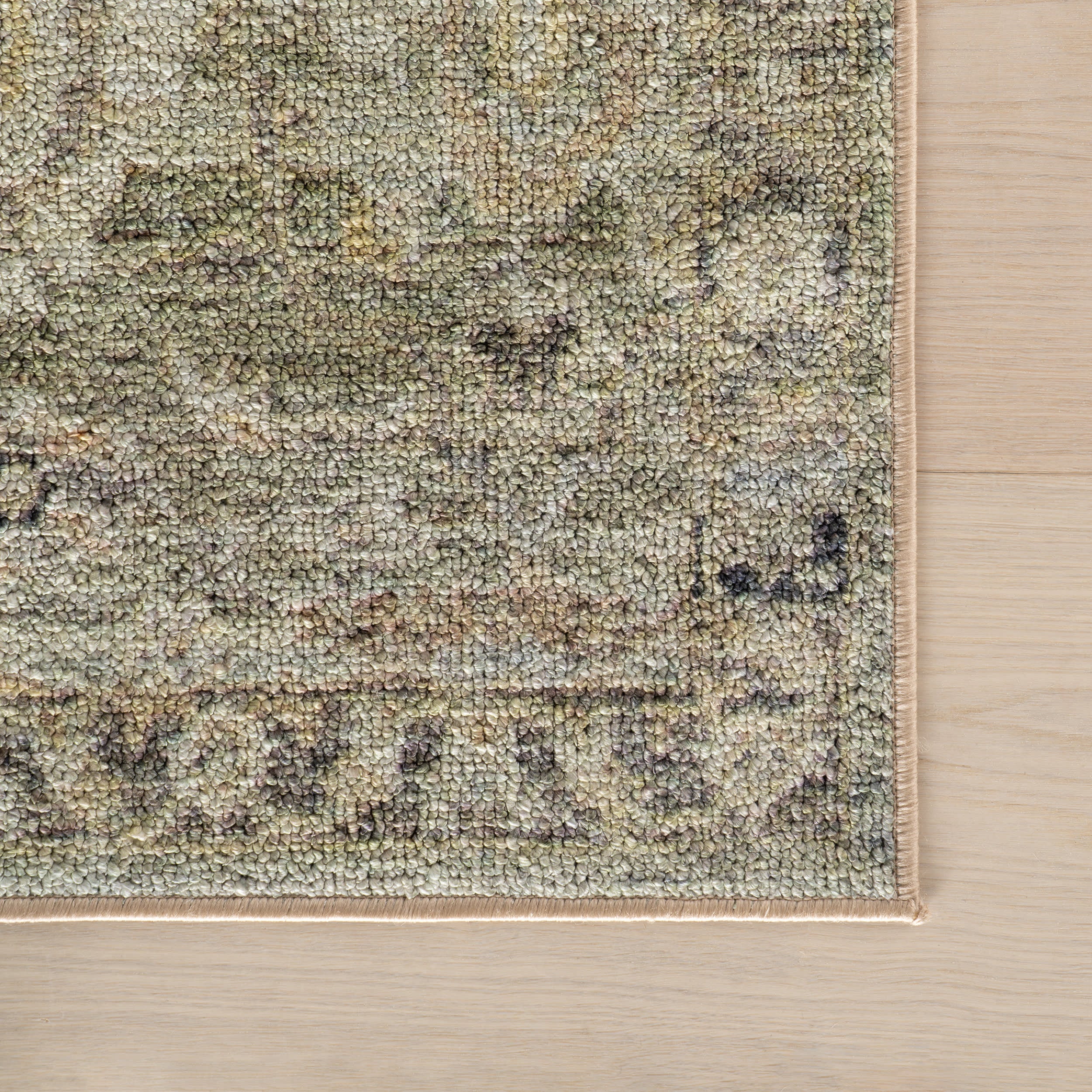 Veloura Traditional Bordered Washable Rug | Green - Image 4