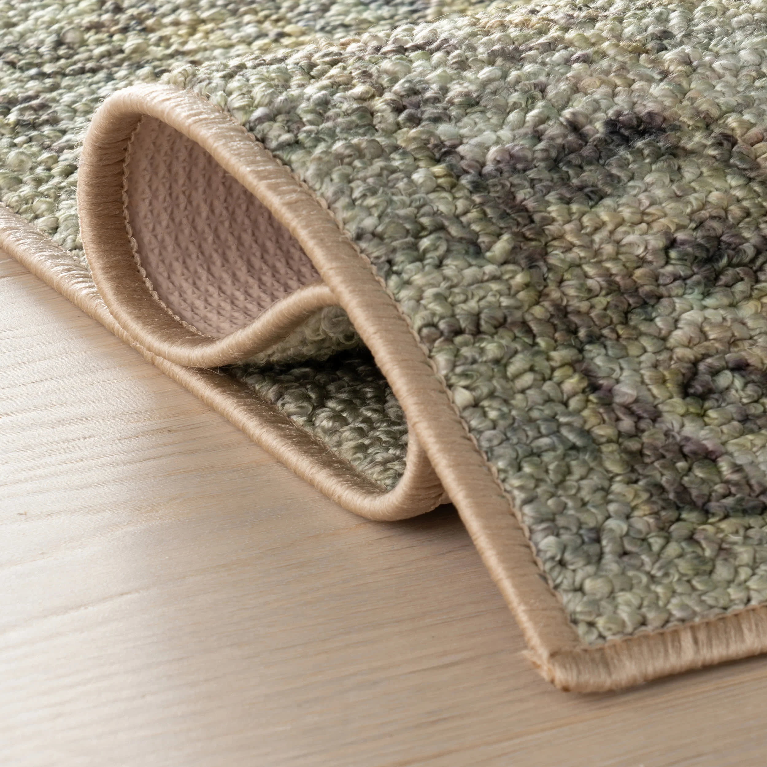 Veloura Traditional Bordered Washable Rug | Green - Image 7