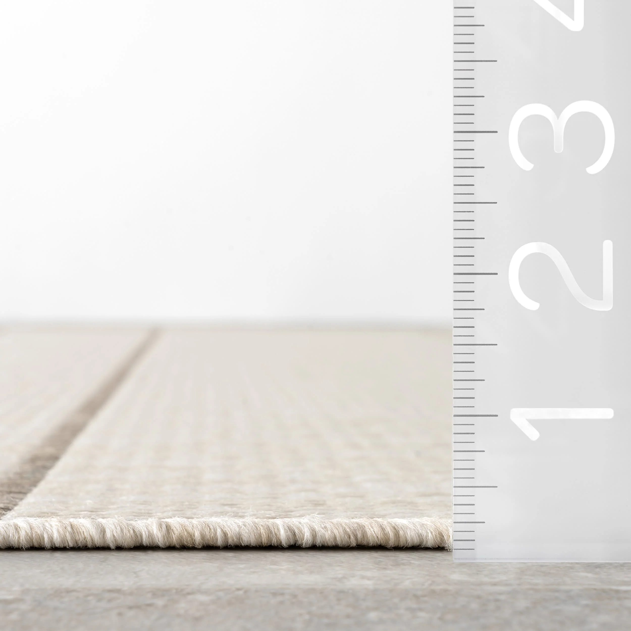 Venetian Pinstripes Indoor/Outdoor Rug | Beige - Image 6