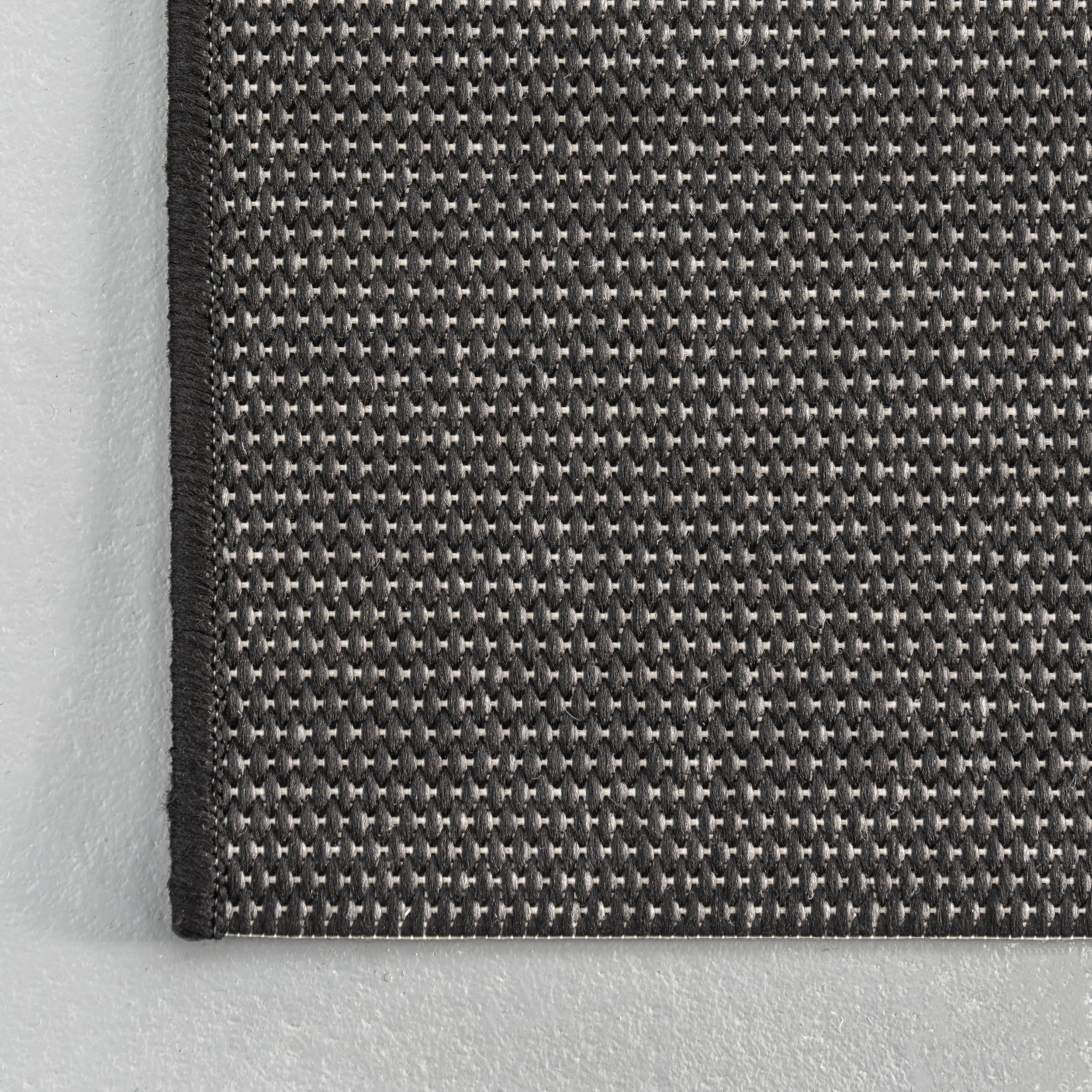 Venetian Pinstripes Indoor/Outdoor Rug | Black - Image 3