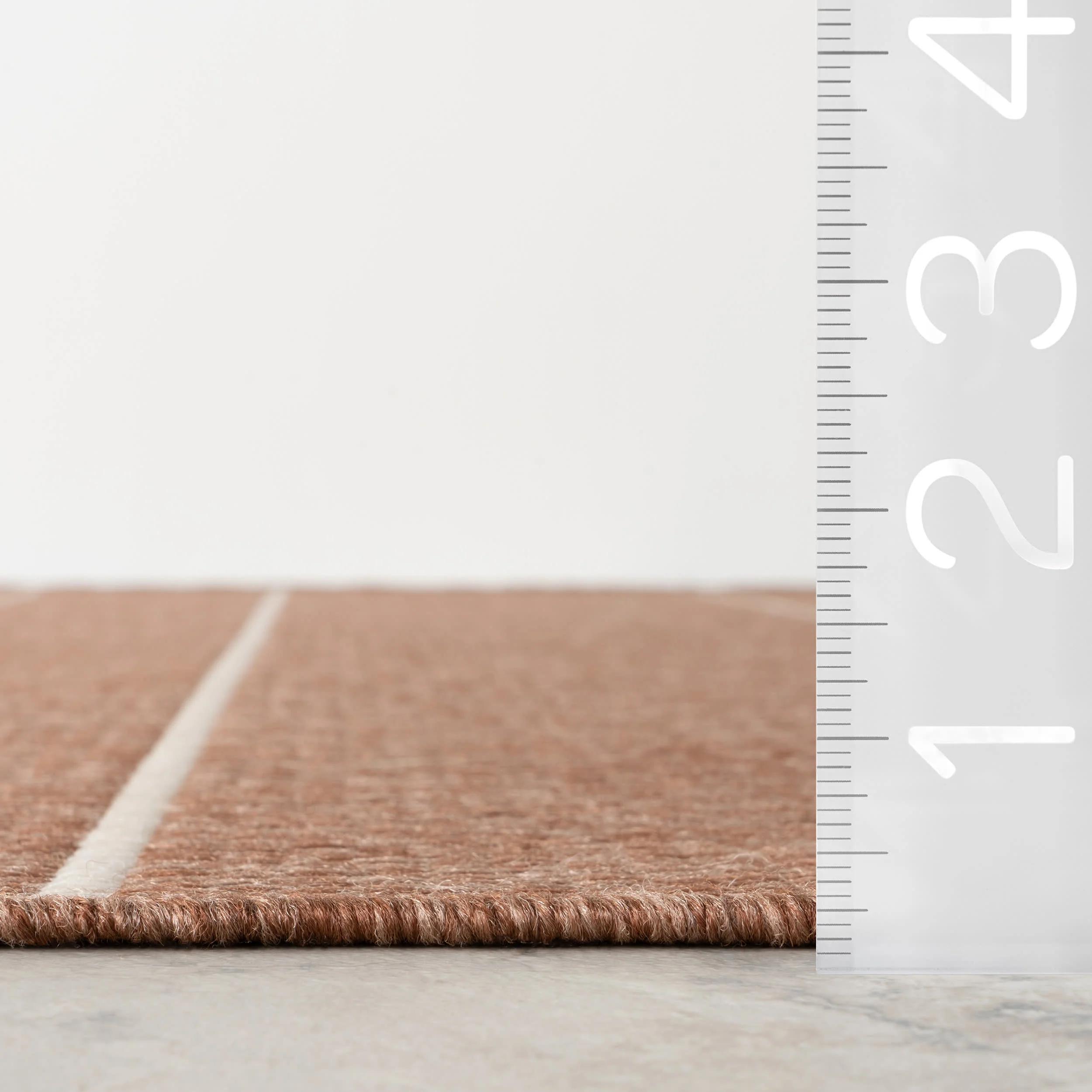 Venetian Pinstripes Indoor/Outdoor Rug | Brown - Image 6