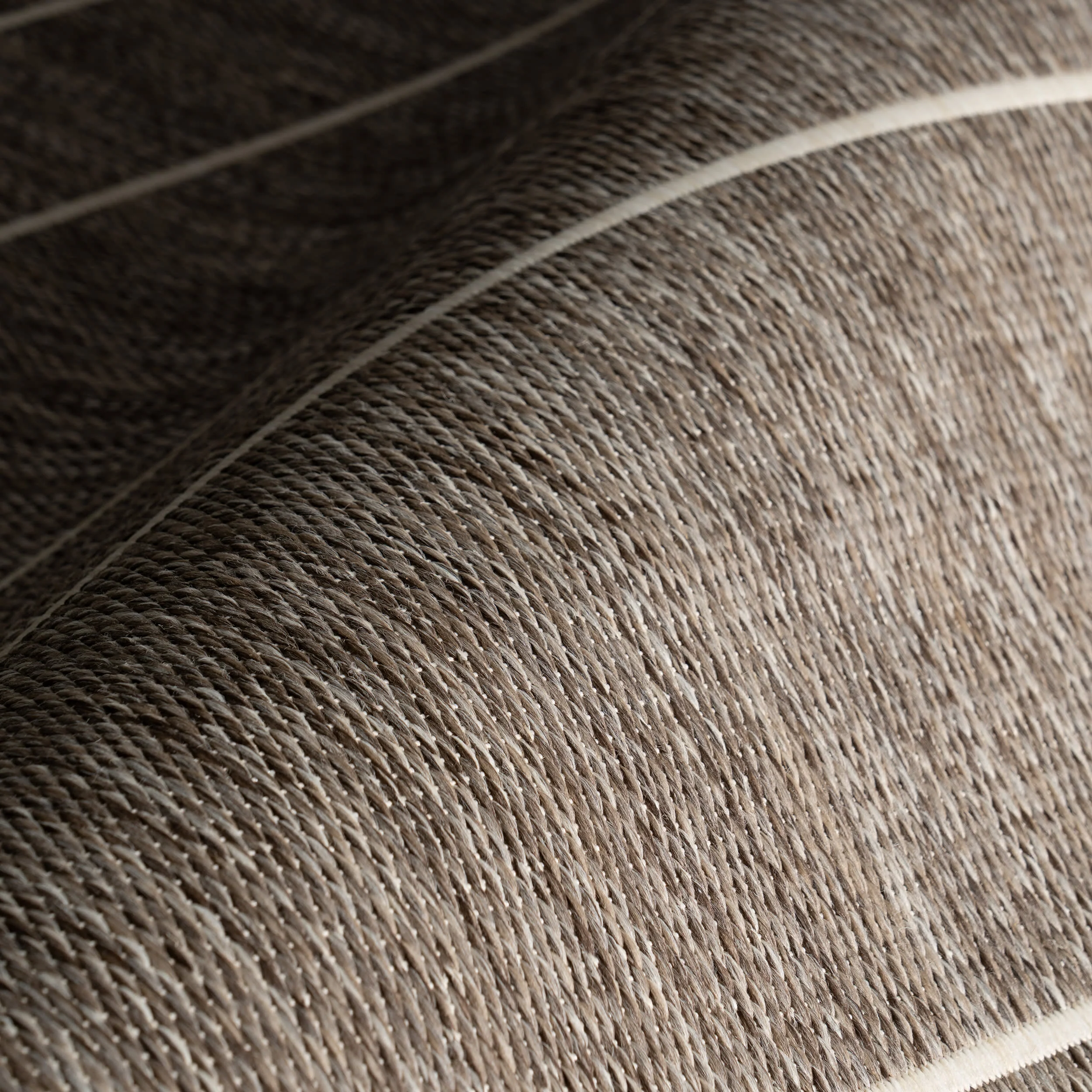 Venetian Pinstripes Indoor/Outdoor Rug | Light Grey - Image 3