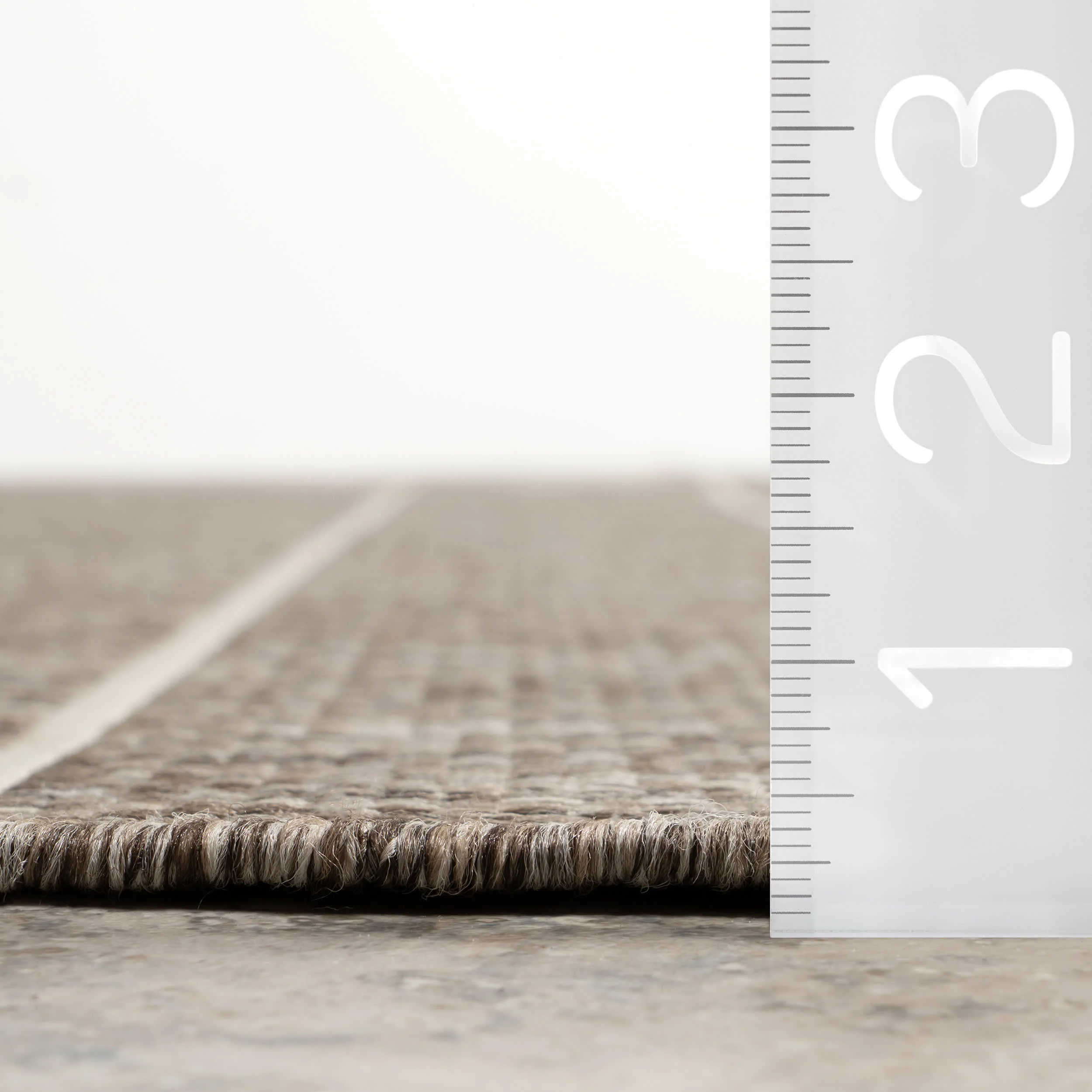 Venetian Pinstripes Indoor/Outdoor Rug | Light Grey - Image 6