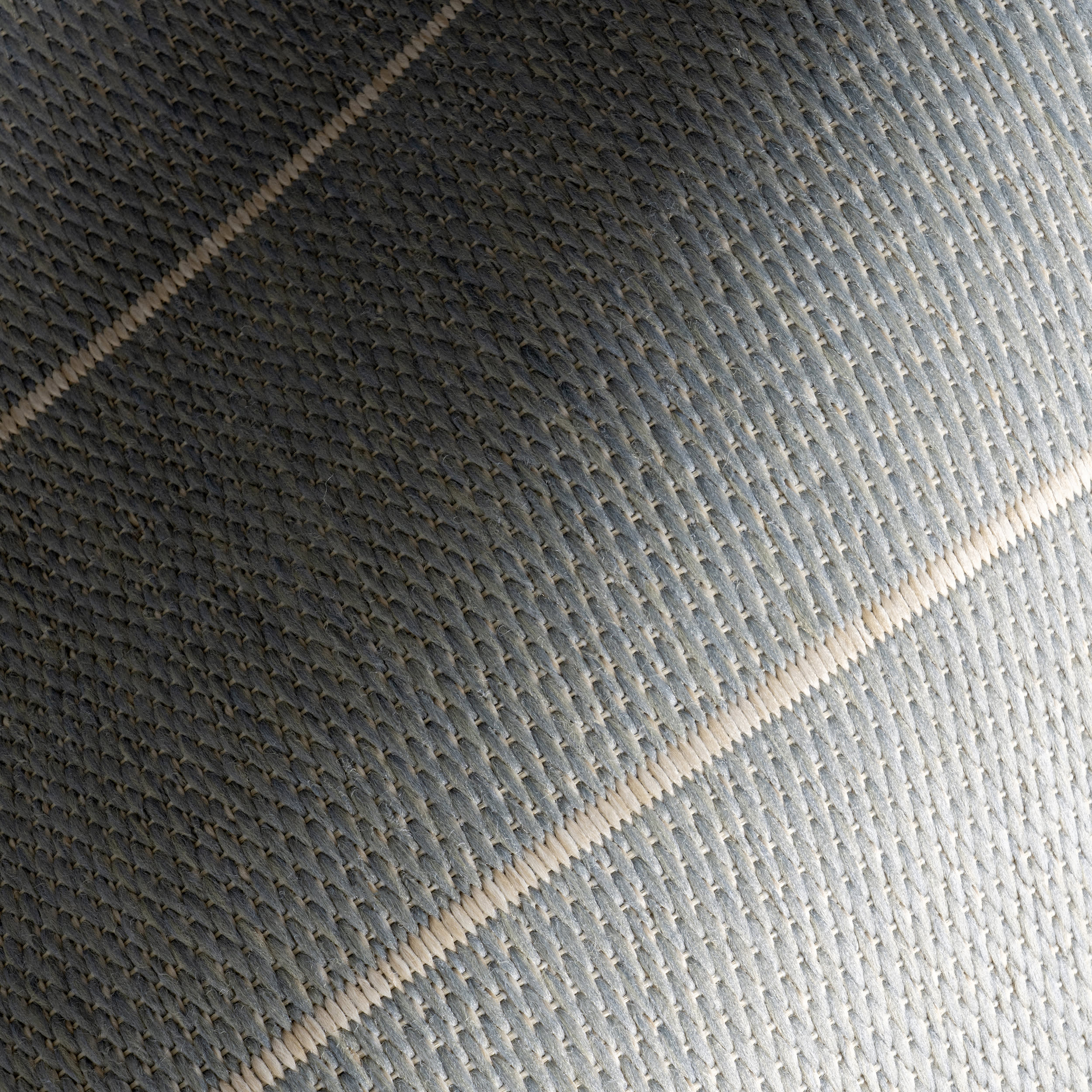 Venetian Pinstripes Indoor/Outdoor Rug | Slate Blue - Image 3