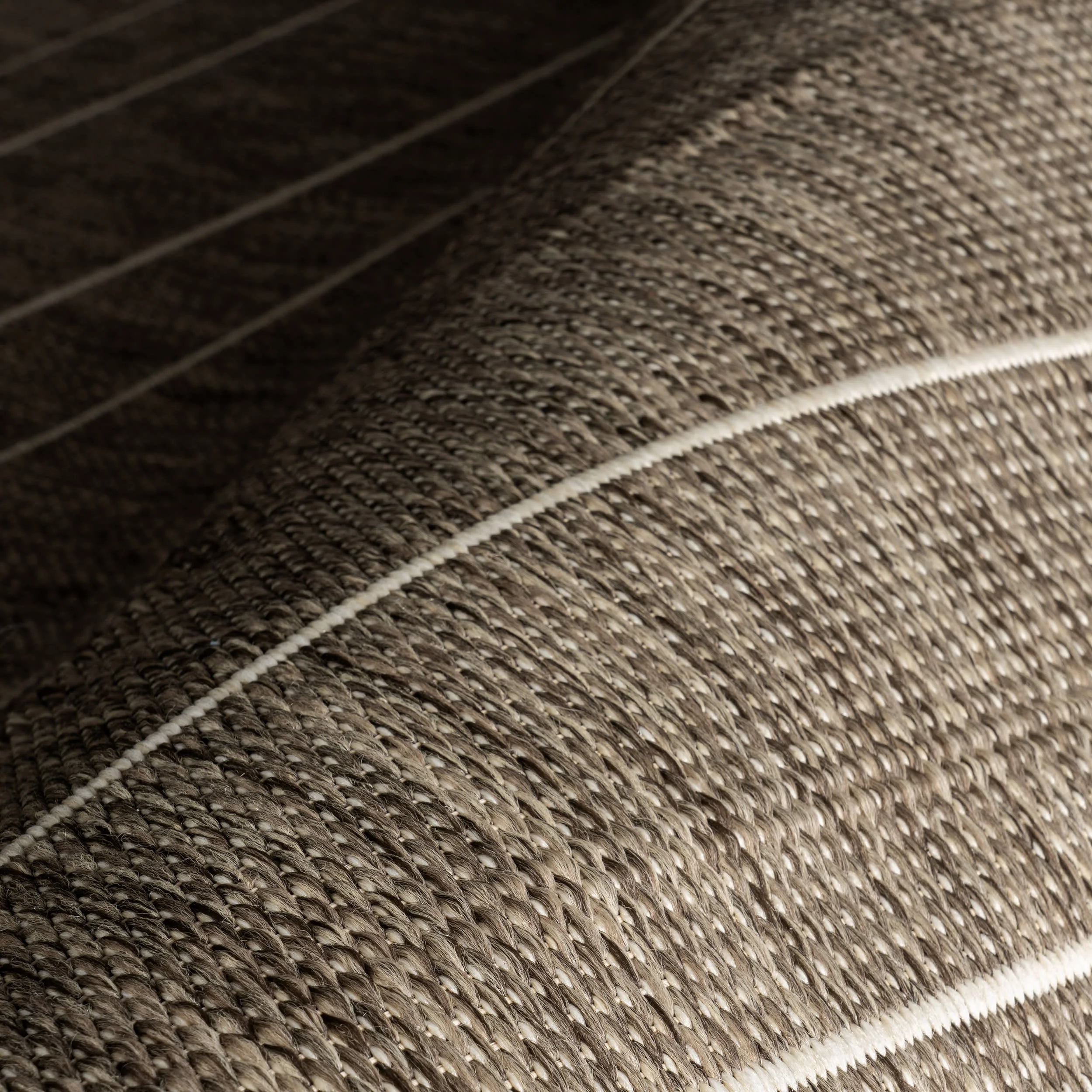 Venetian Pinstripes Indoor/Outdoor Rug | Taupe - Image 3