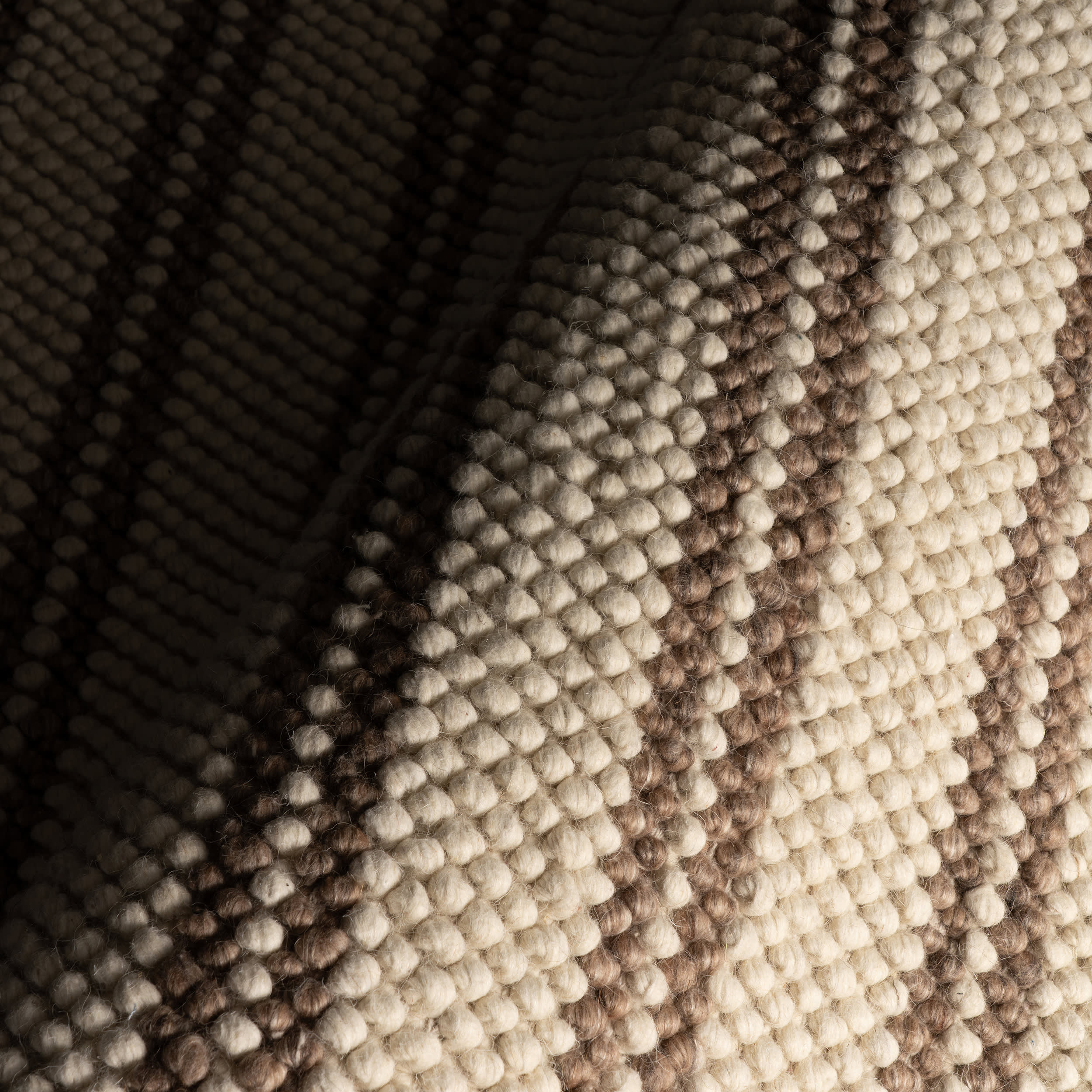 Venit Modern Striped Farmhouse Rug | Brown - Image 3