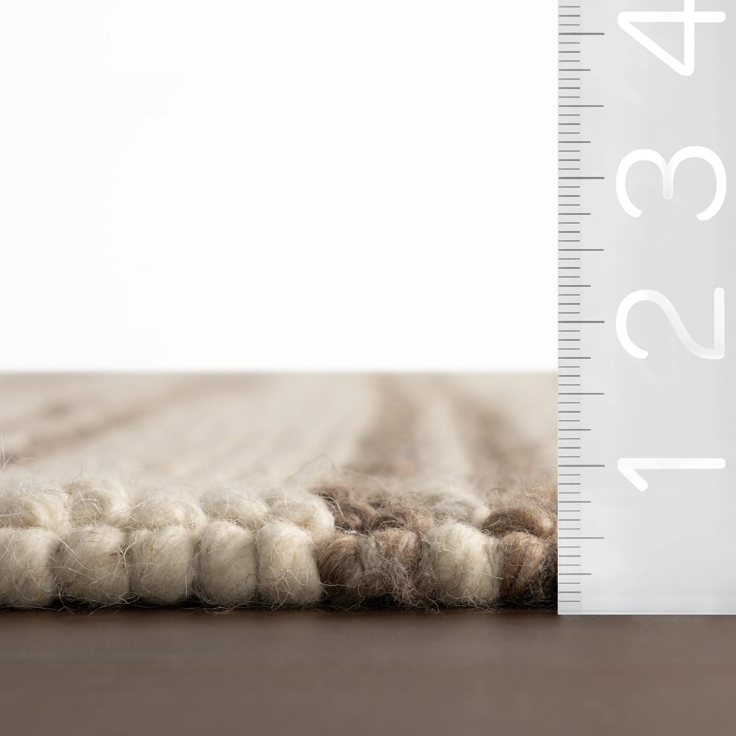 Venit Modern Striped Farmhouse Rug | Brown - Image 4