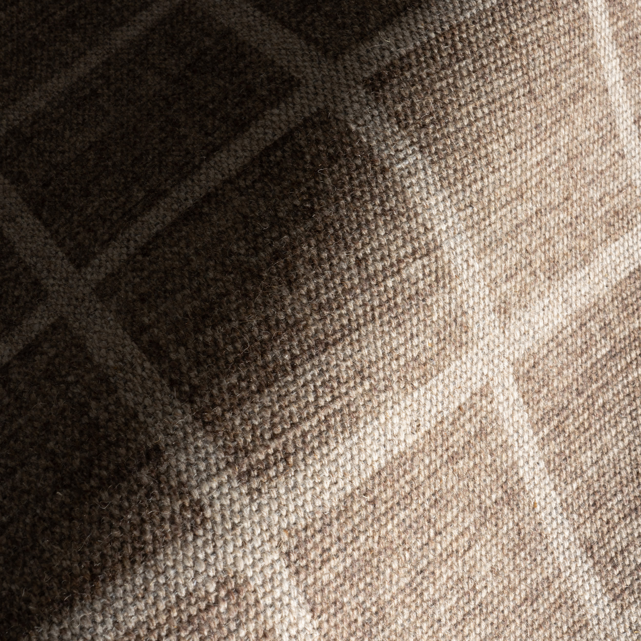 Verity Checkered Washable Rug | Brown - Image 3
