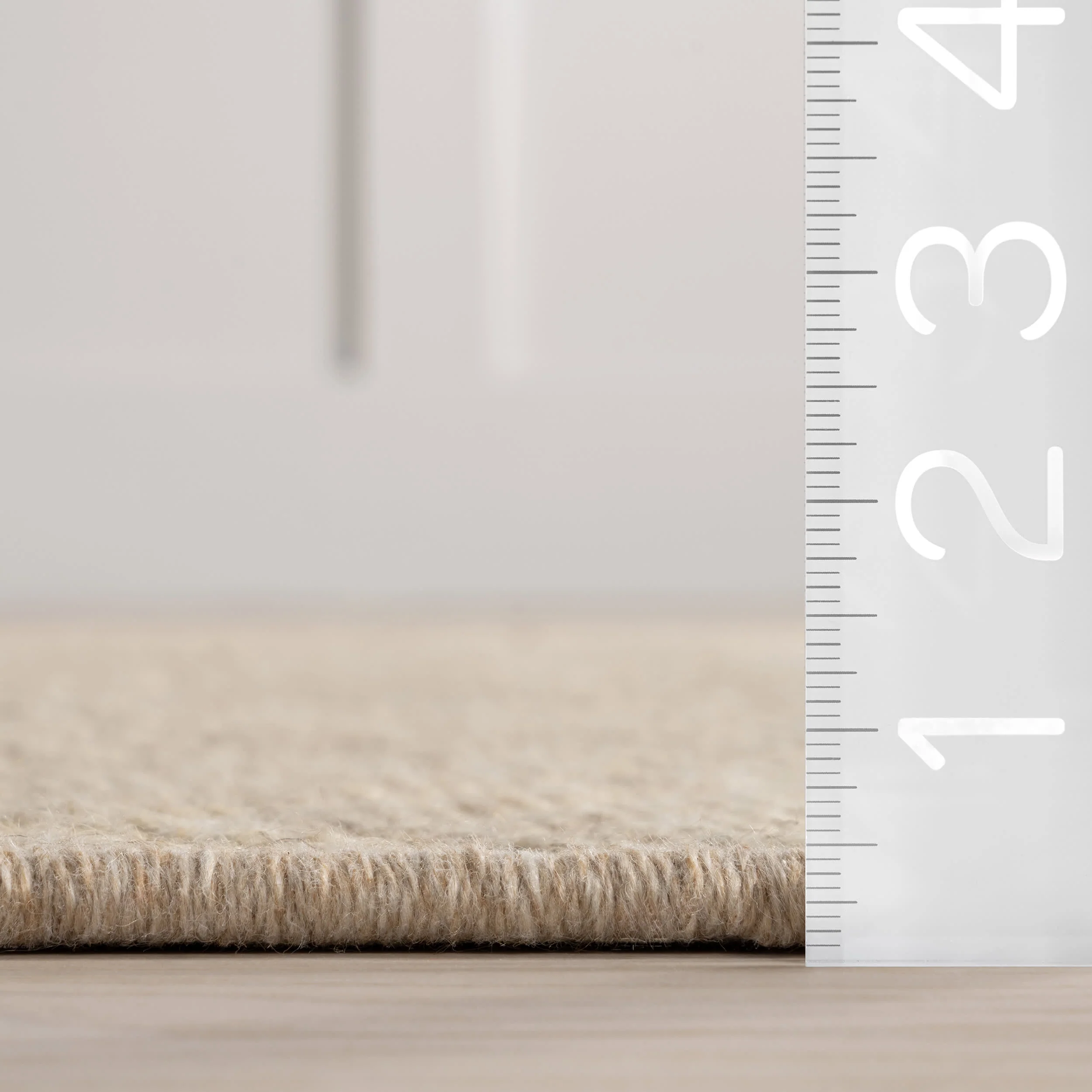 Verna Geometric Wool-Blend Rug | Natural - Image 6