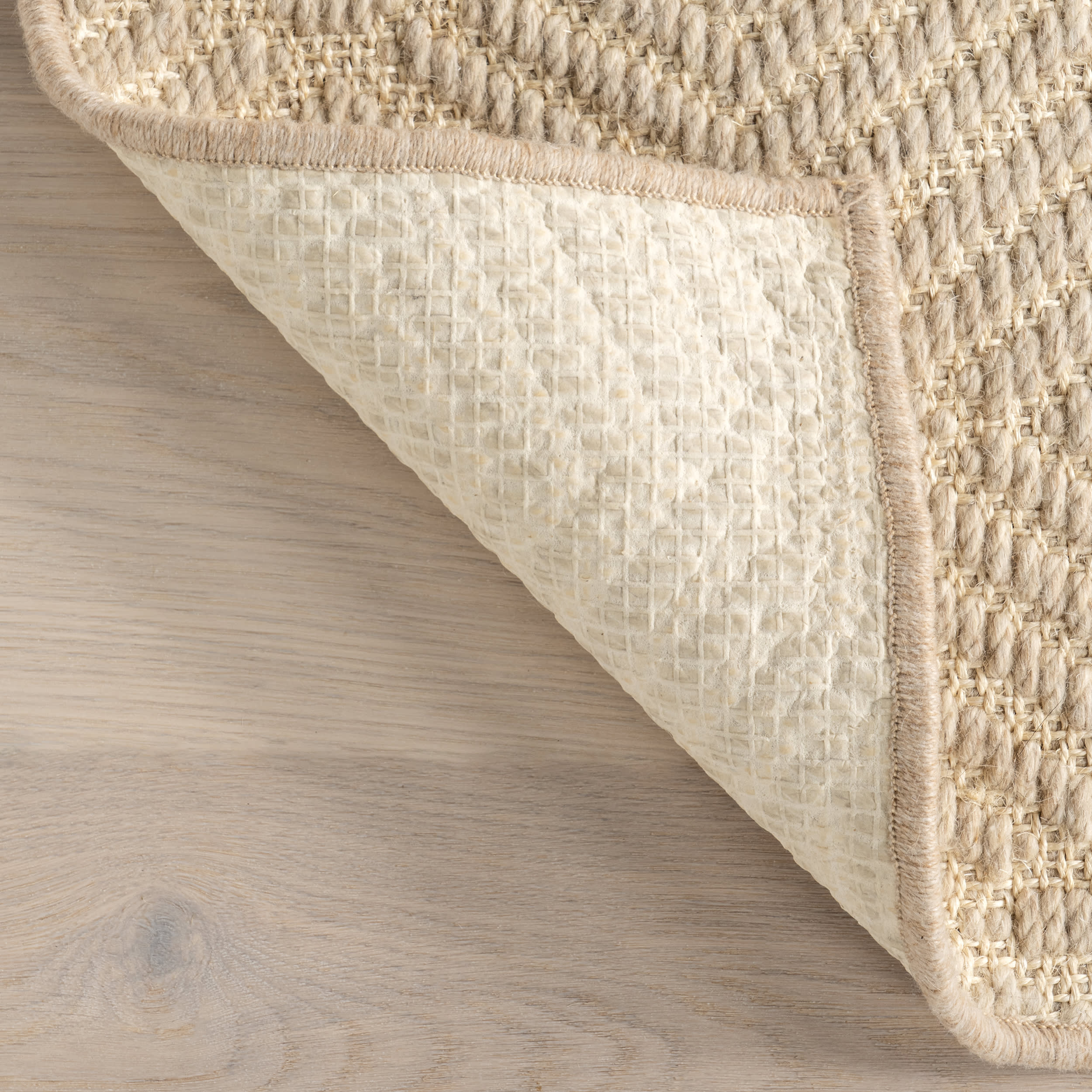 Verna Geometric Wool-Blend Rug | Natural - Image 7