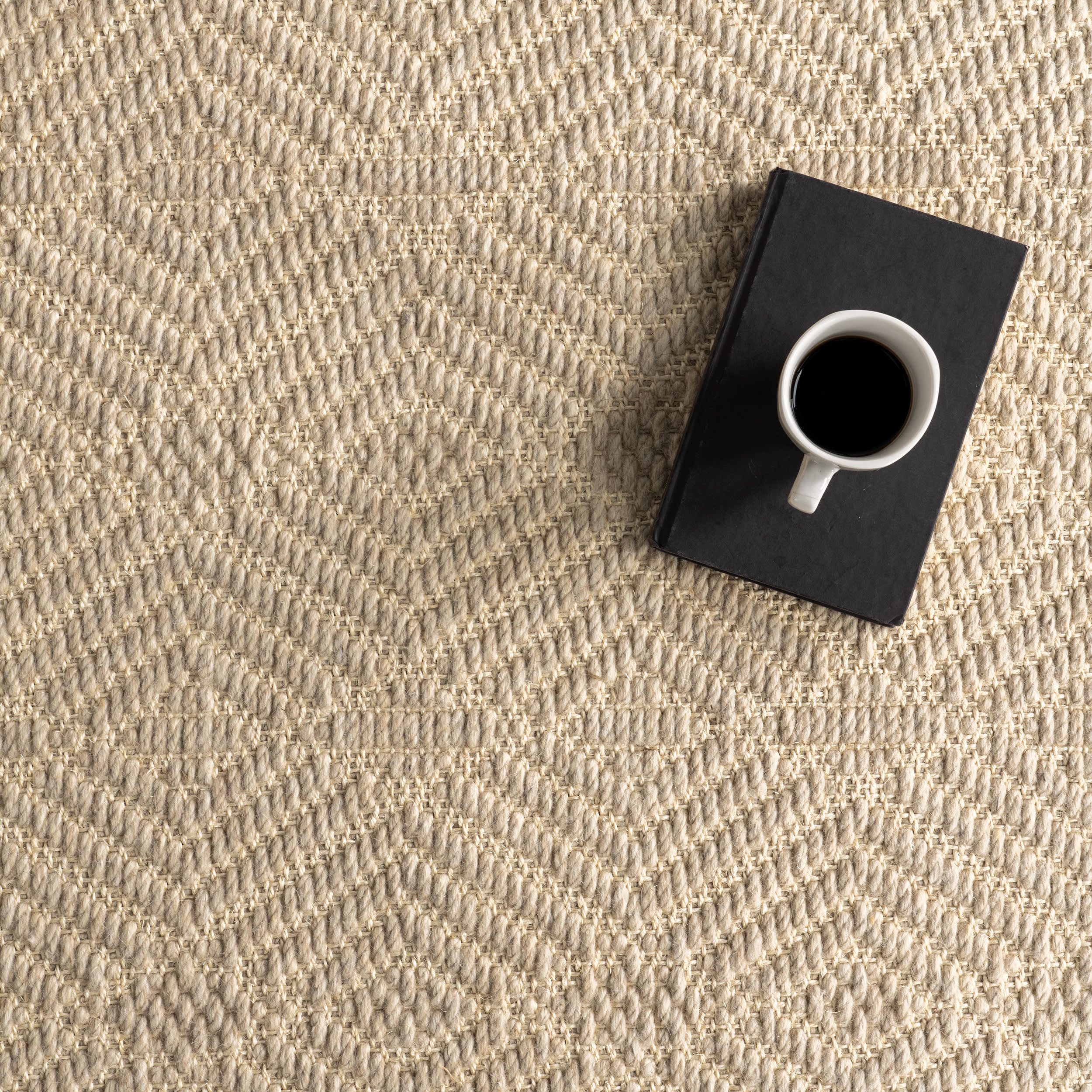 Verna Geometric Wool-Blend Rug | Natural - Image 8