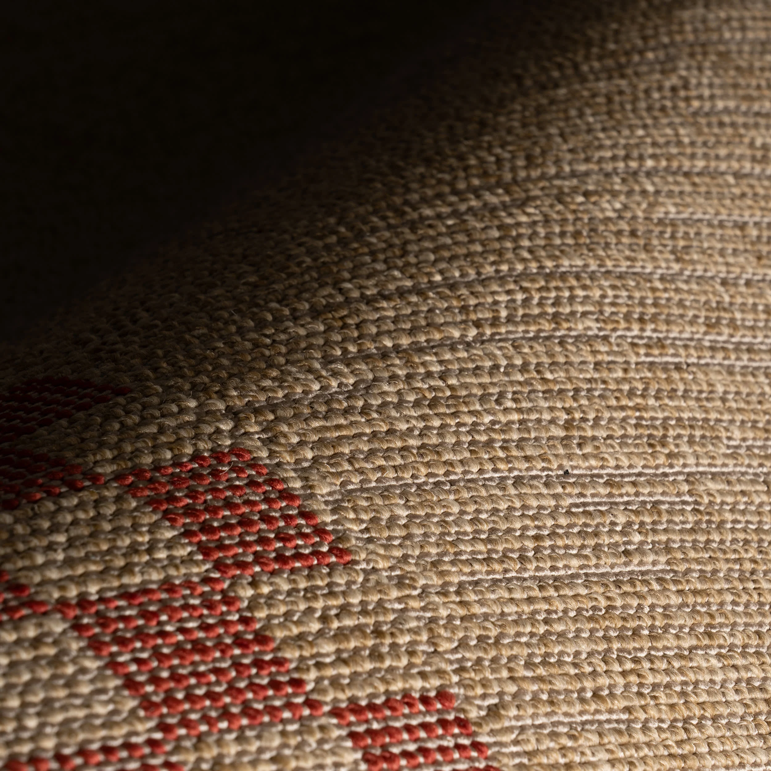 Vesna Bordered Checkered Indoor/Outdoor Rug | Red - Image 3