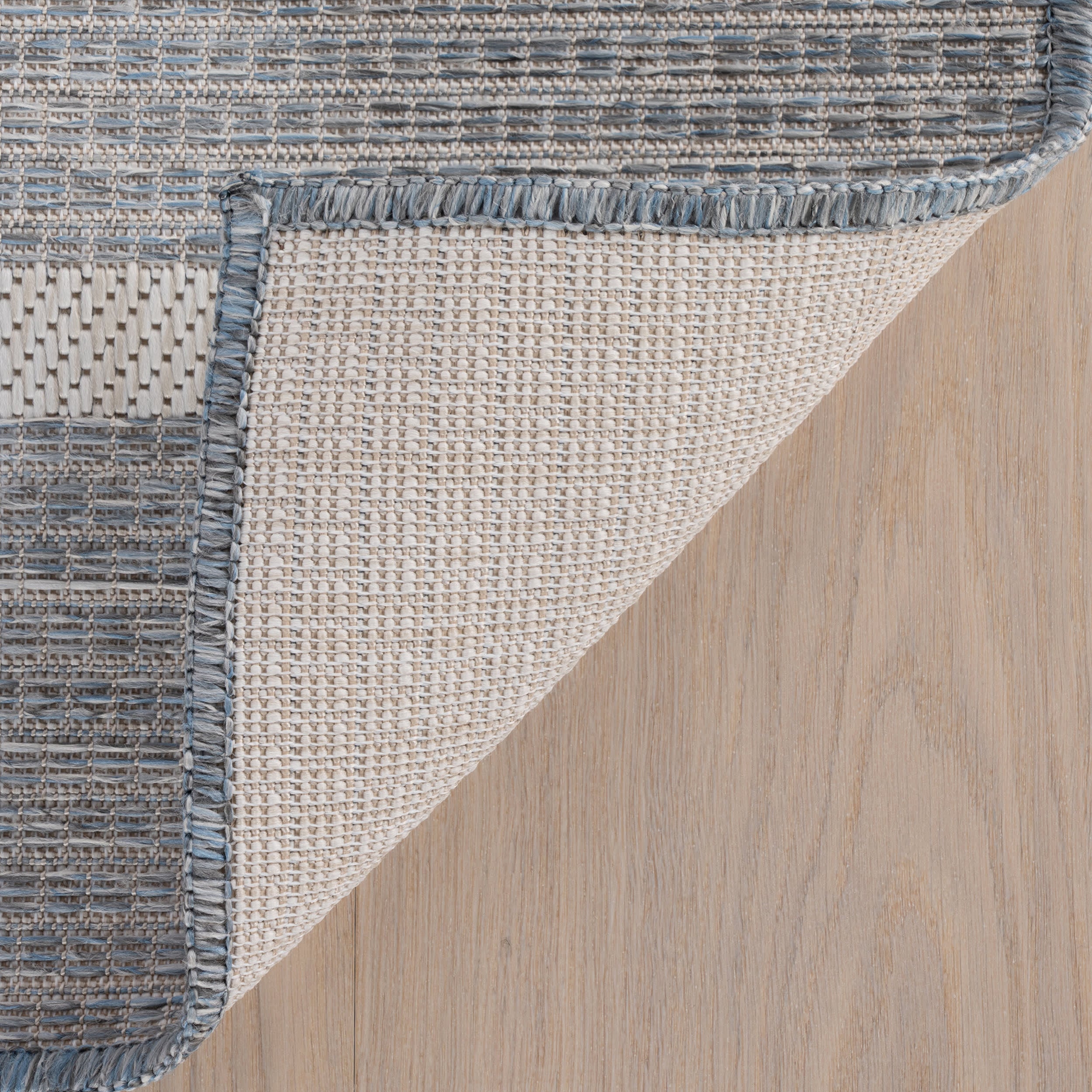 Vespe Modern Striped Indoor/Outdoor Rug | Blue - Image 7