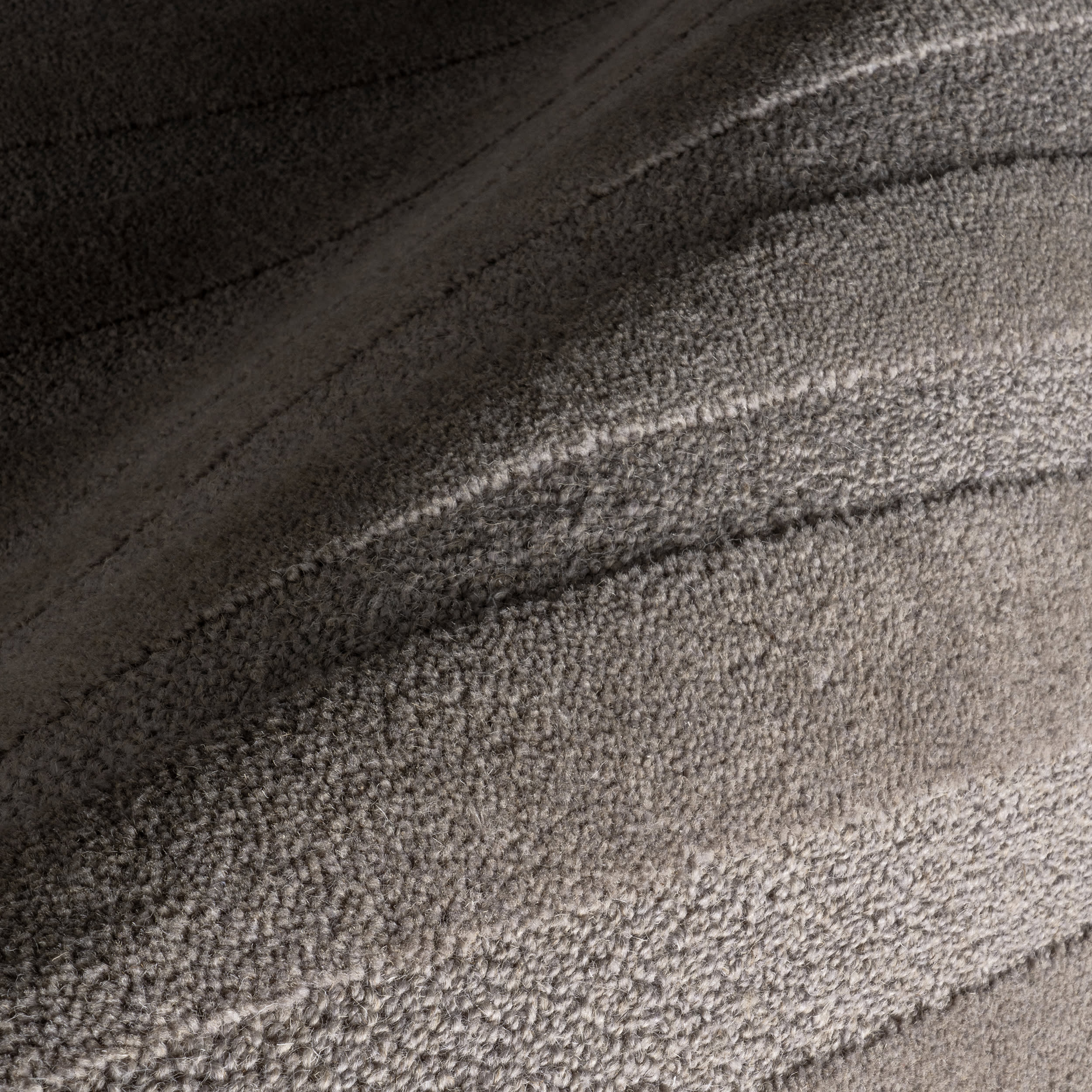Vestry Striped Wool Rug | Bark - Image 3
