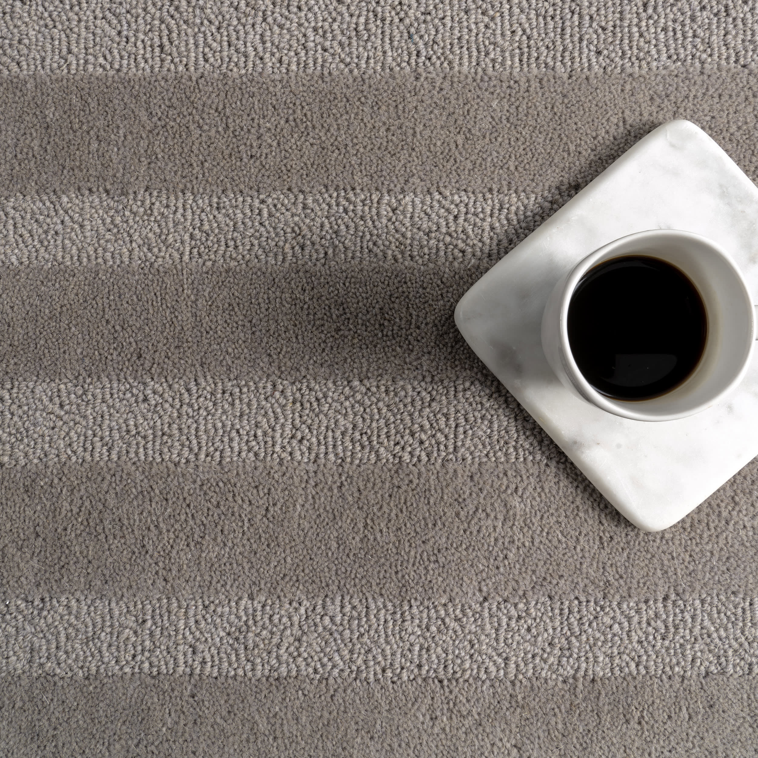 Vestry Striped Wool Rug | Bark - Image 7