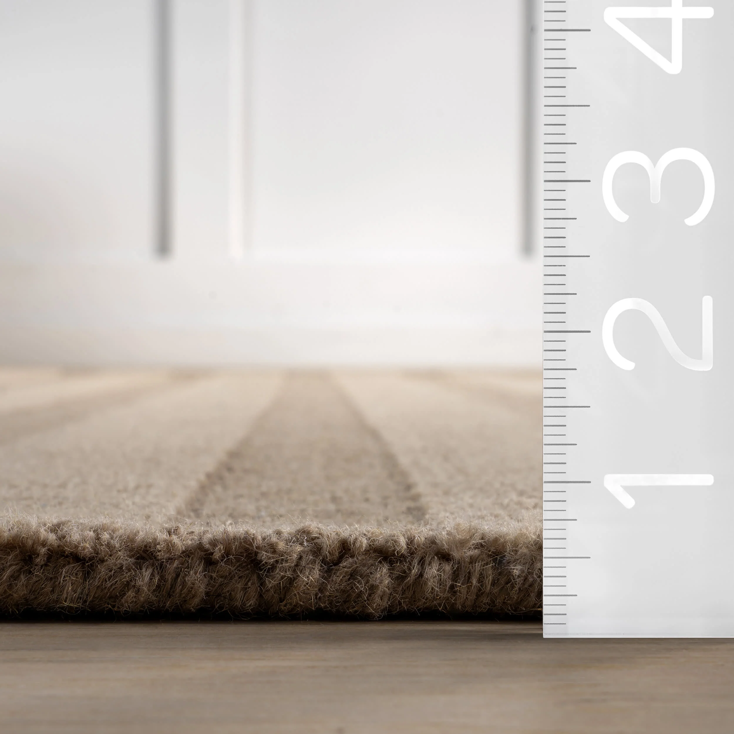 Vestry Striped Wool Rug | Brown - Image 6