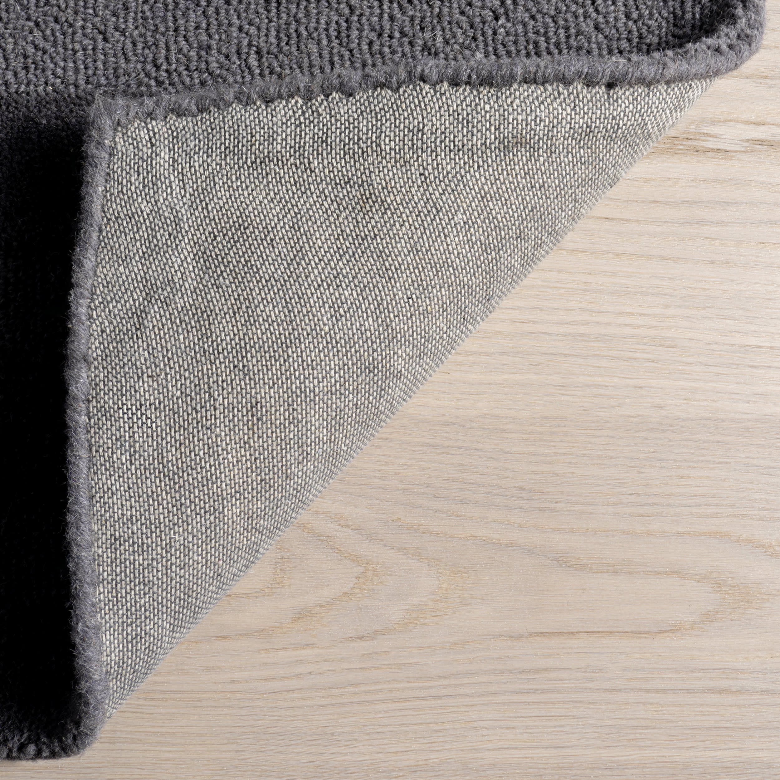 Vestry Striped Wool Rug | Charcoal - Image 6