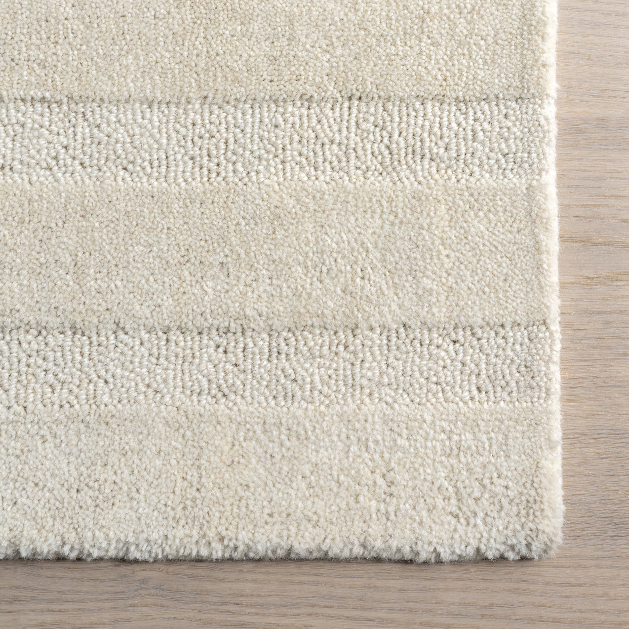 Vestry Striped Wool Rug | Ivory - Image 4