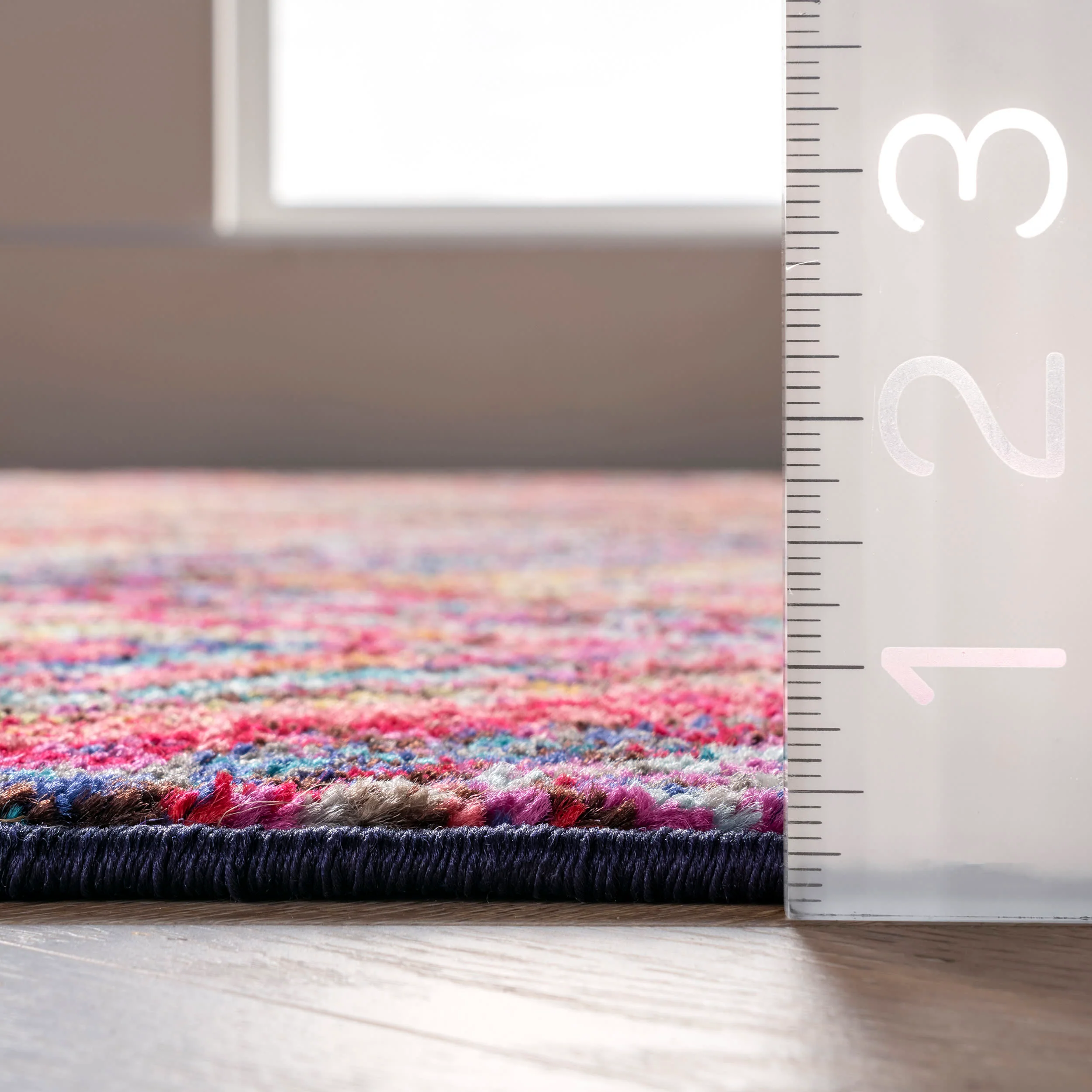 Vibrant Chevron Rug | Multicolor - Image 5