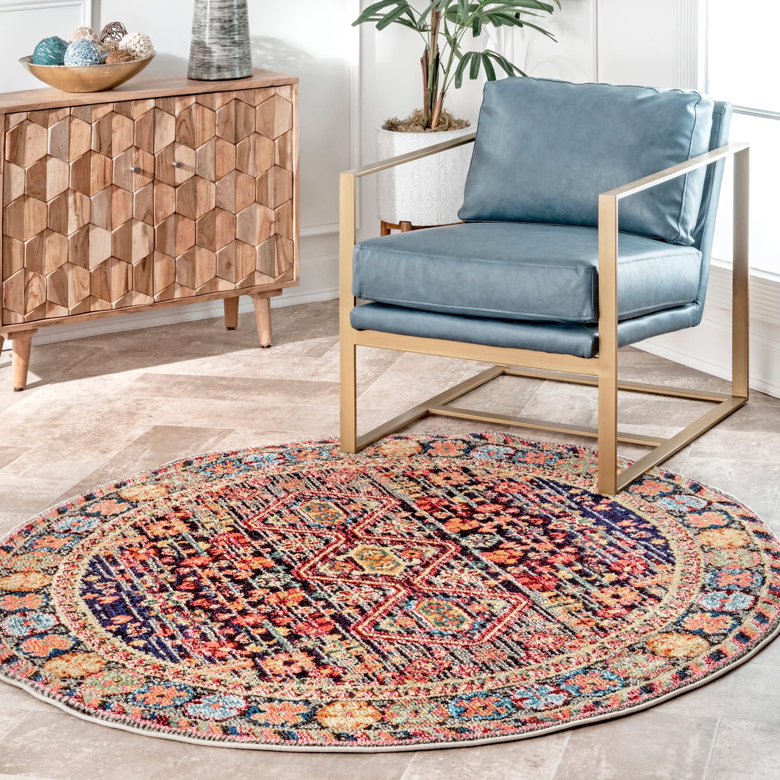 Vibrant Meadow Rug | Black - Image 2