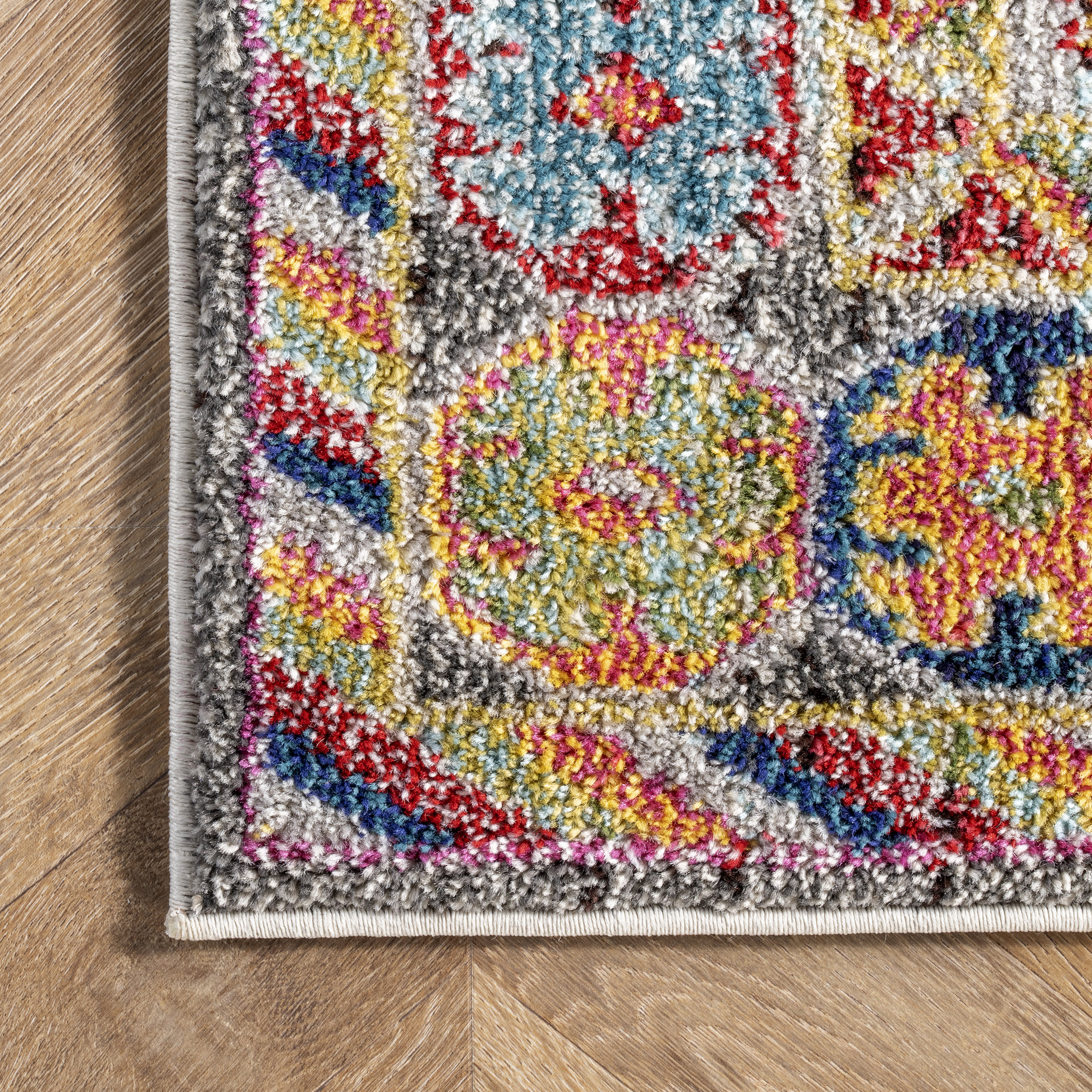Vibrant Meadow Rug | Black - Image 3