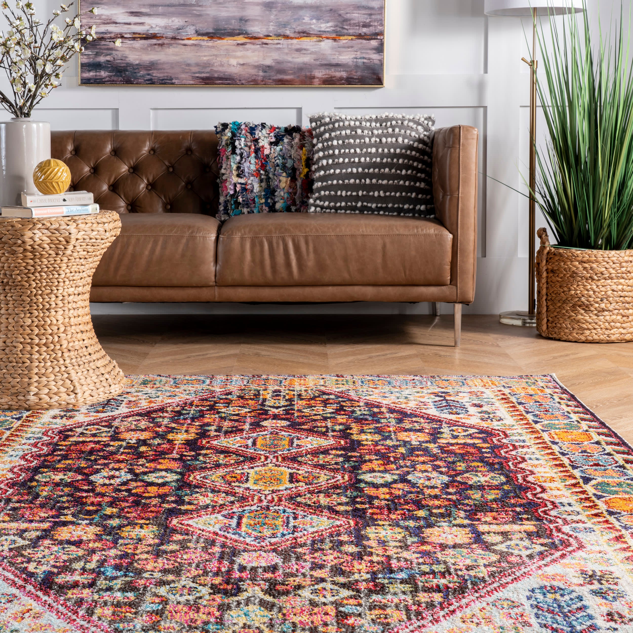 Vibrant Meadow Rug | Black - Image 4