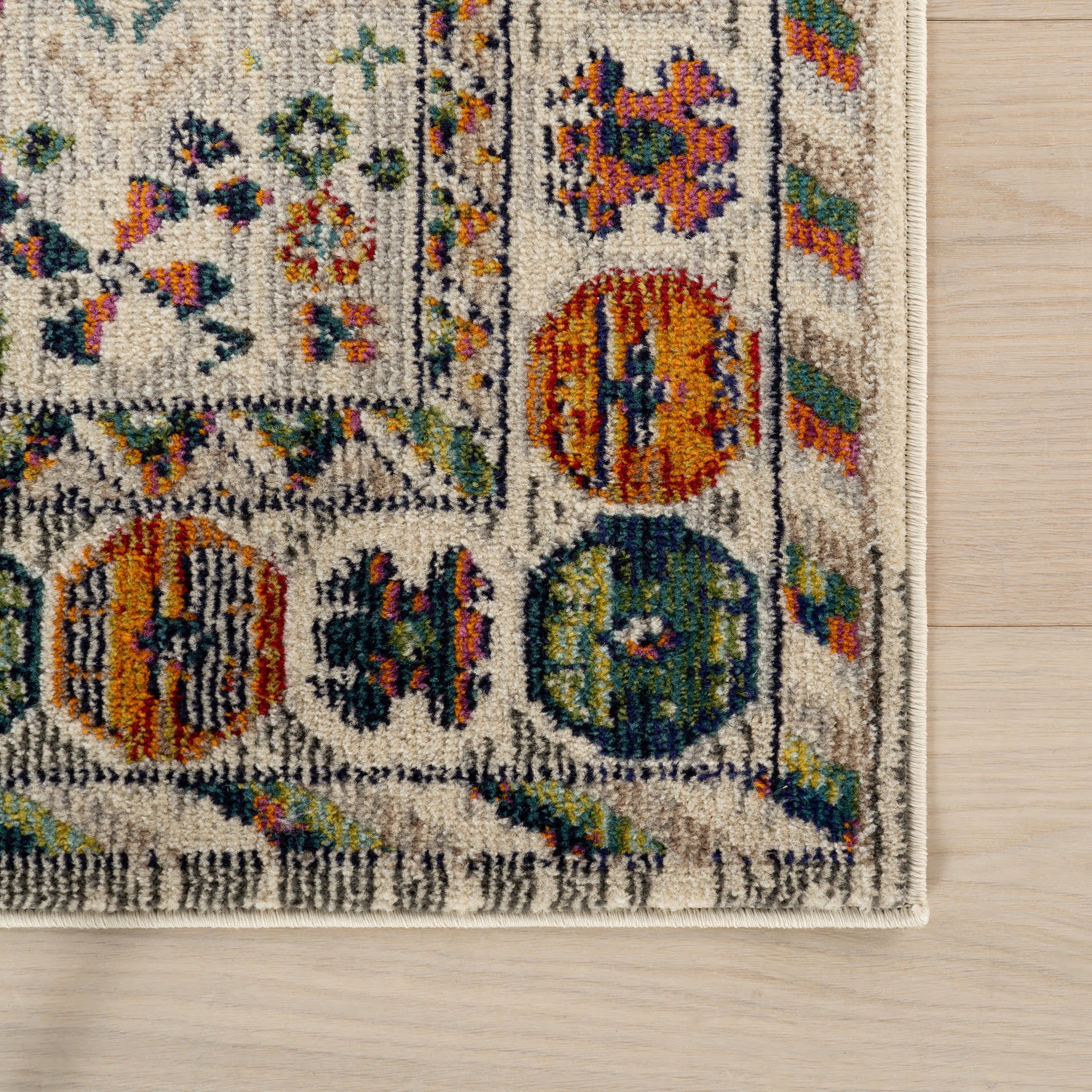 Vibrant Meadow Rug | Ivory Multicolor - Image 4