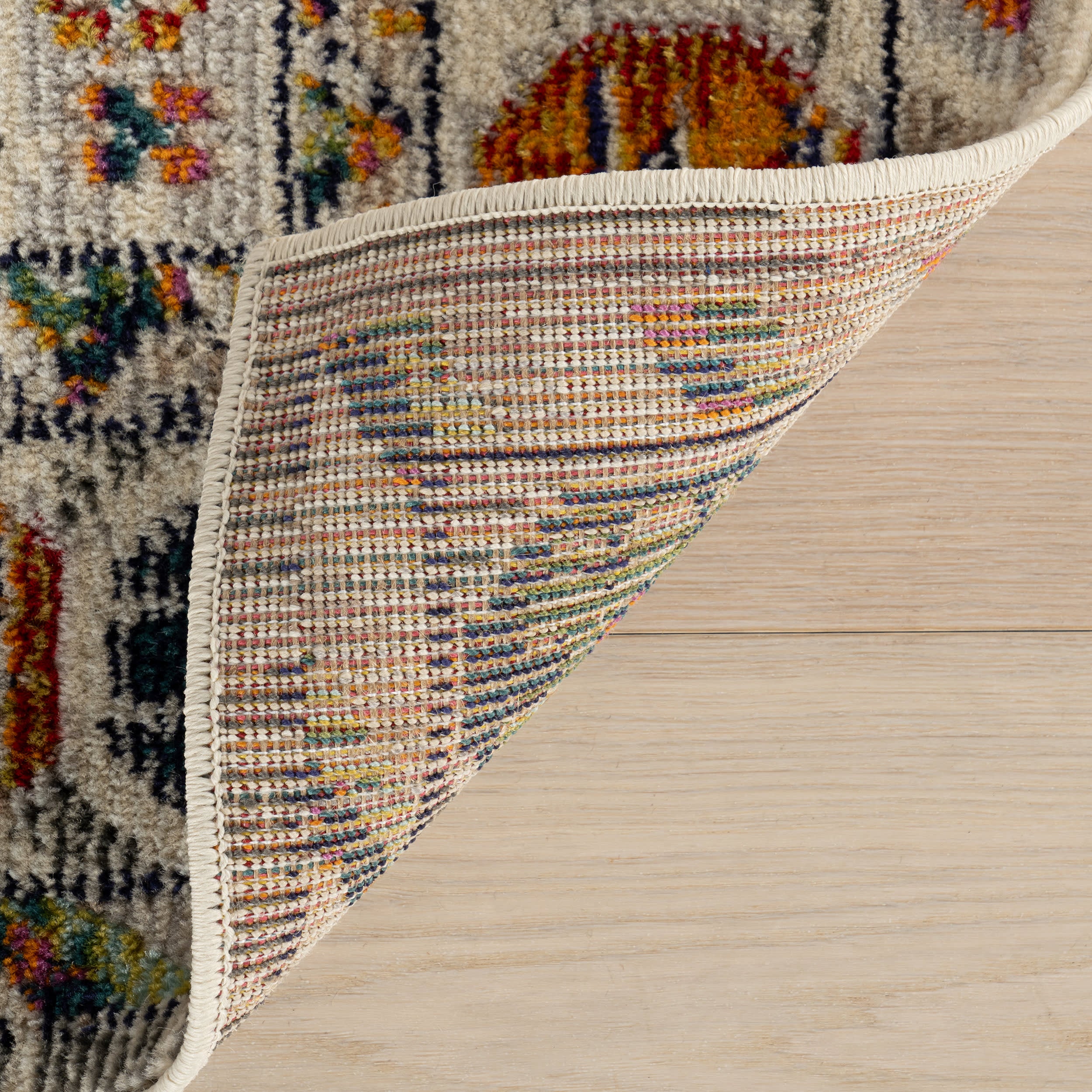 Vibrant Meadow Rug | Ivory Multicolor - Image 8