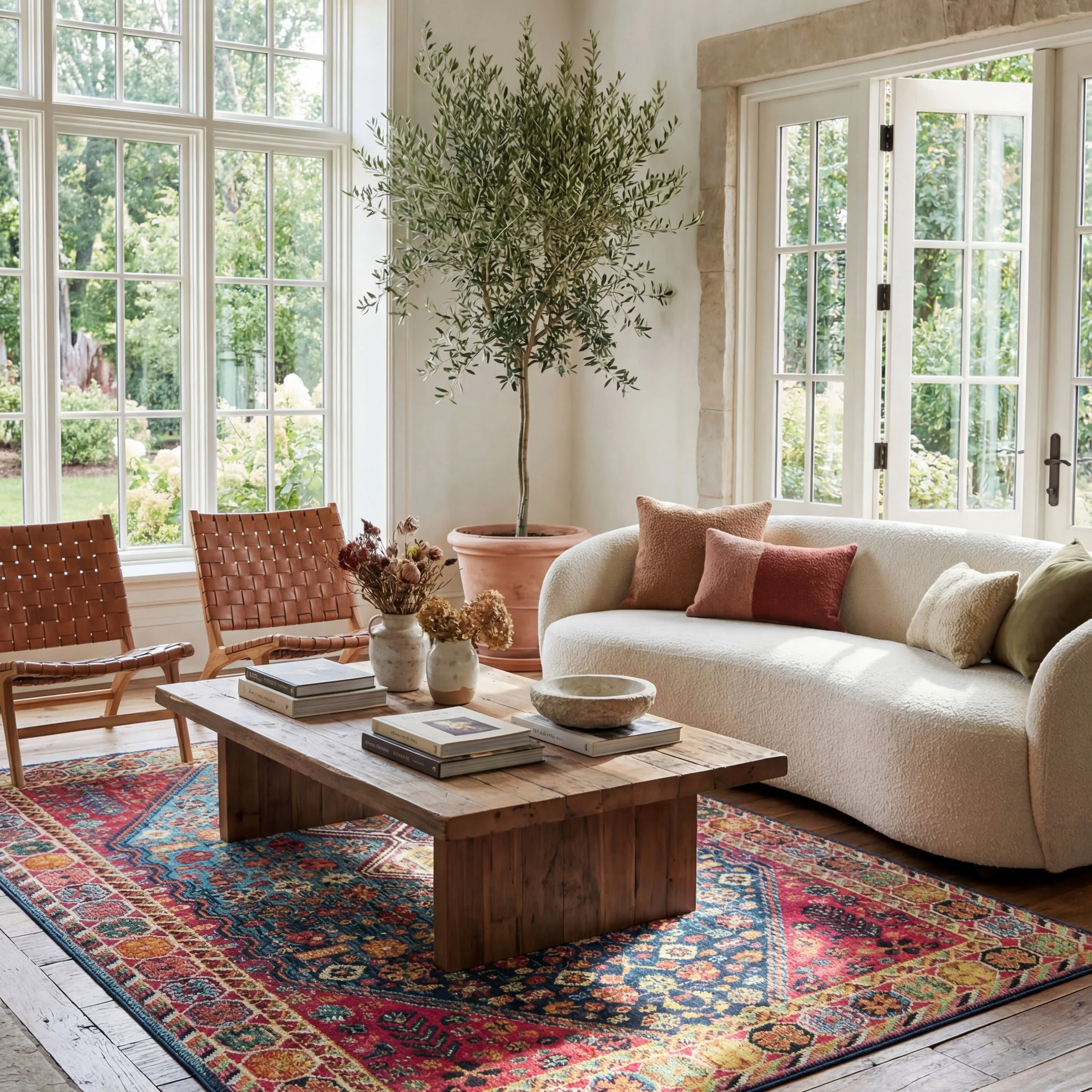 Vibrant Meadow Rug | Multicolor - Image 2