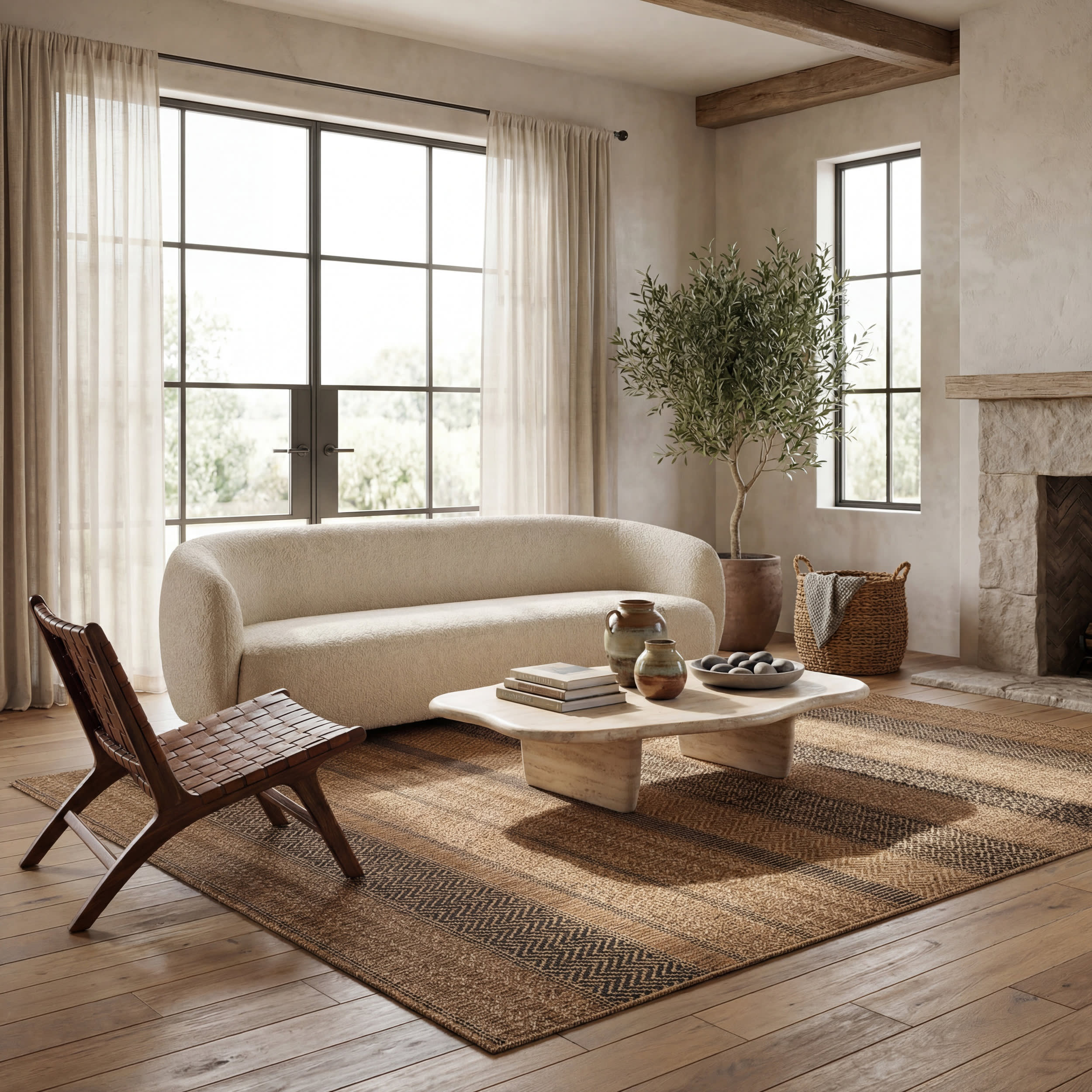 Vielle Modern Abstract Indoor/Outdoor Rug | Black - Image 10