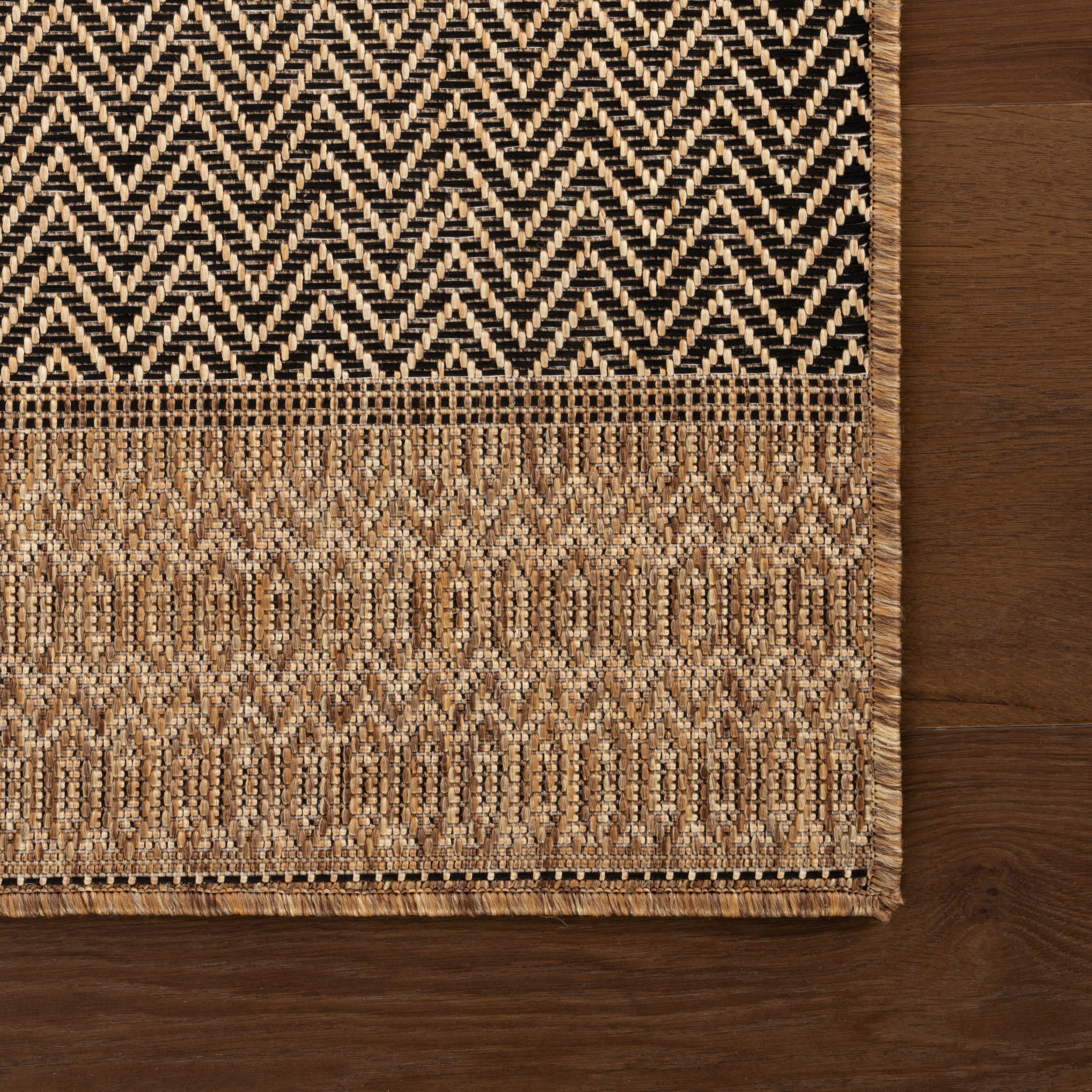 Vielle Modern Abstract Indoor/Outdoor Rug | Black - Image 4