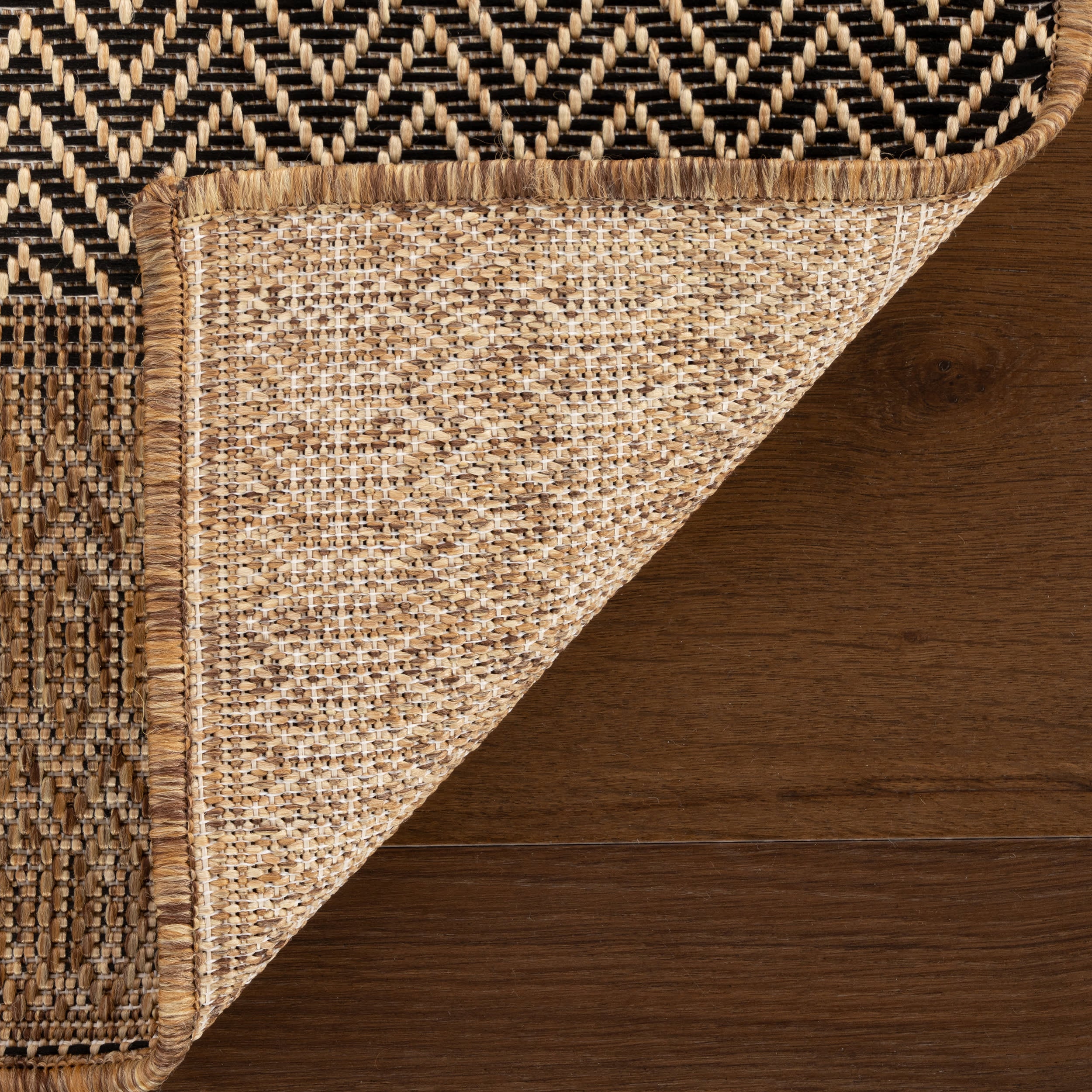 Vielle Modern Abstract Indoor/Outdoor Rug | Black - Image 8