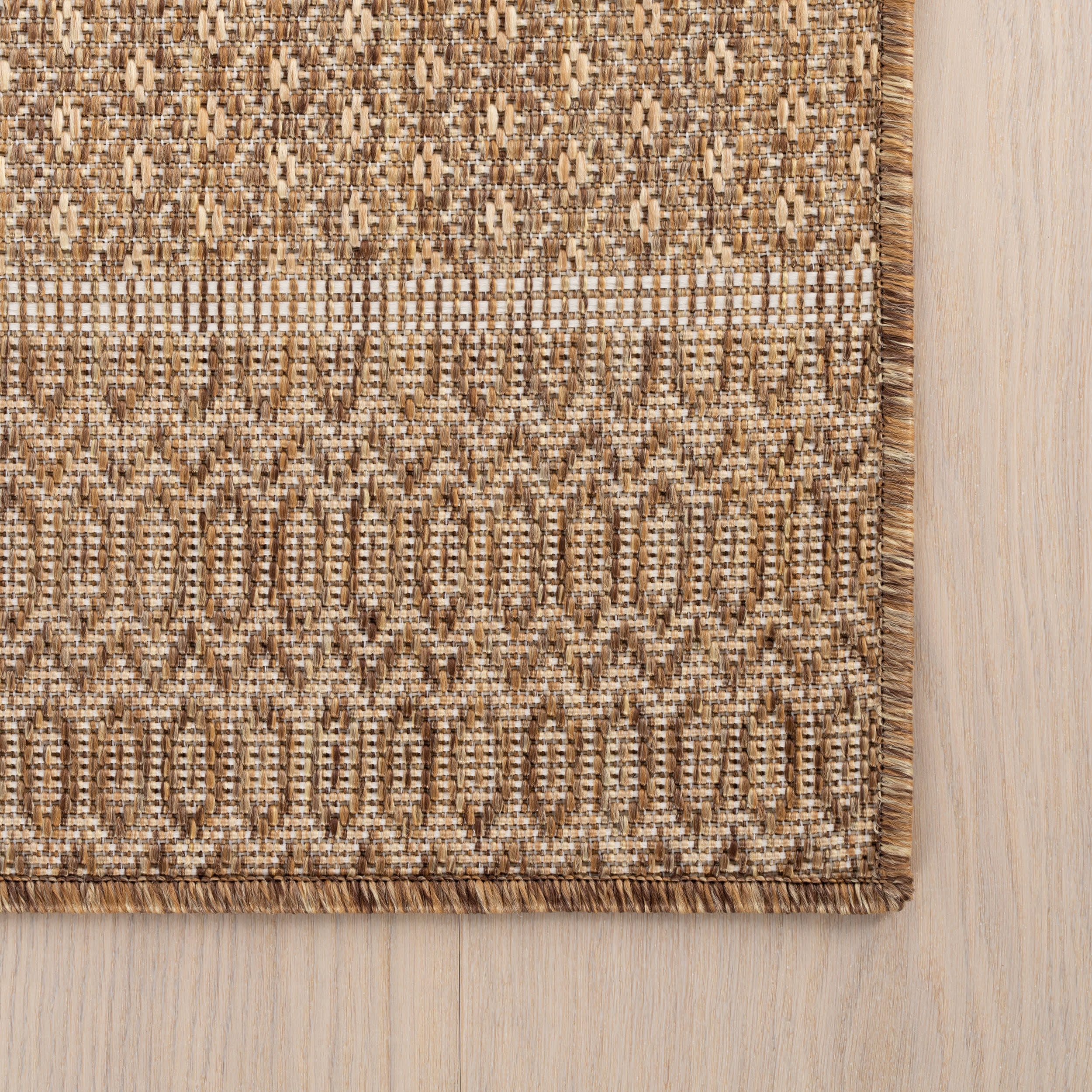 Vielle Modern Abstract Indoor/Outdoor Rug | Brown - Image 3