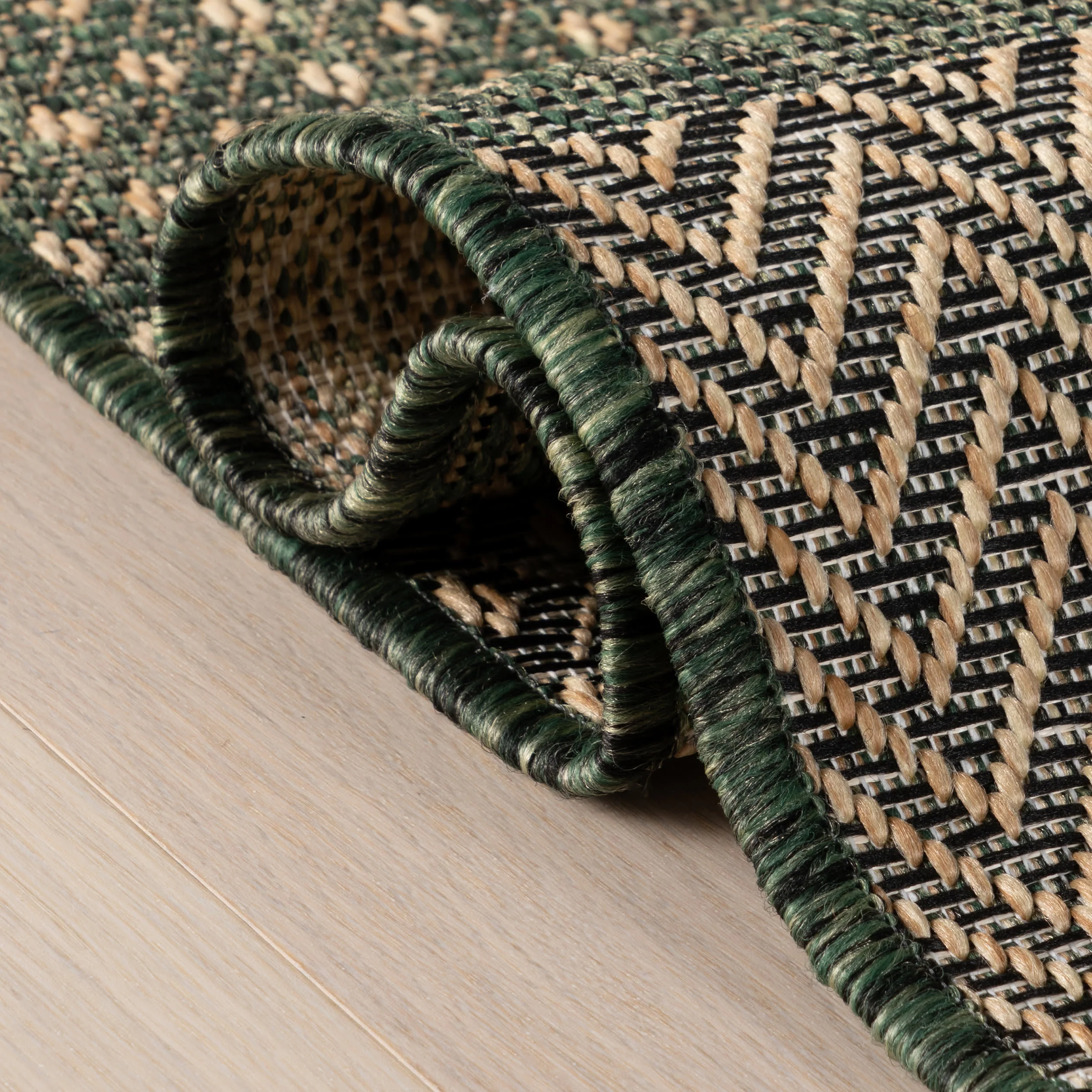 Vielle Modern Abstract Indoor/Outdoor Rug | Green - Image 6