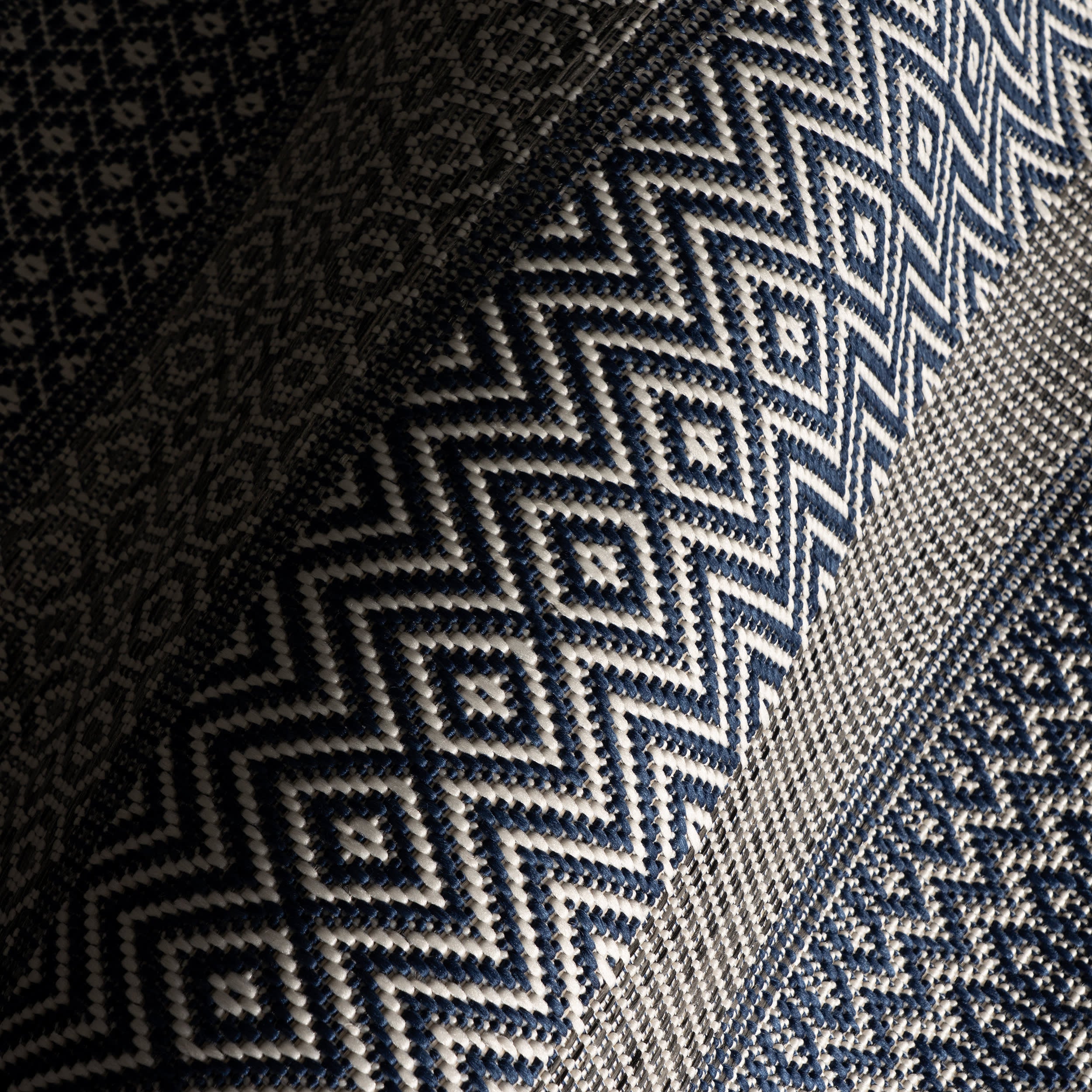 Vielle Modern Abstract Indoor/Outdoor Rug | Navy - Image 3