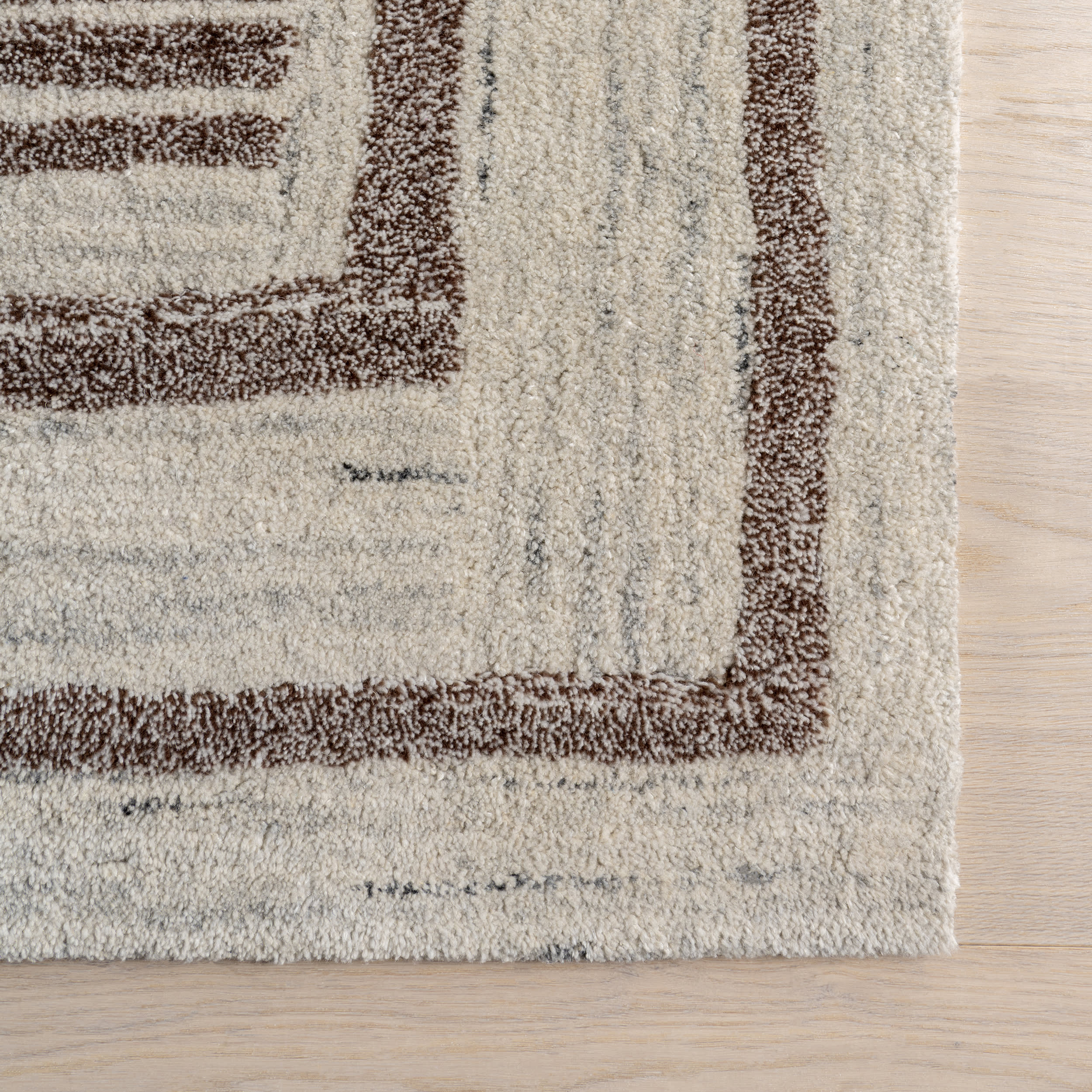 Villa Southwestern Wool Rug | Brown - Image 4