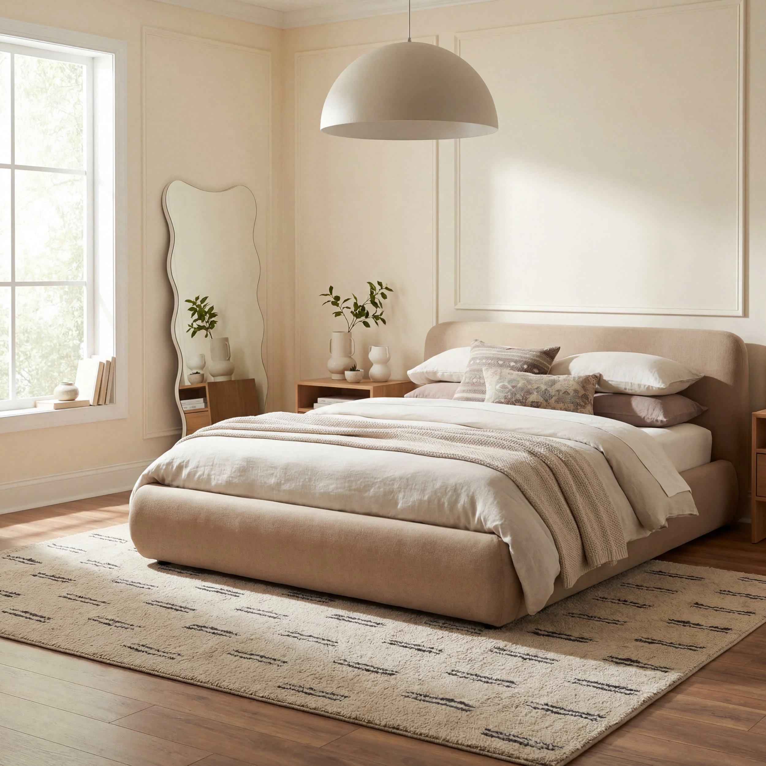 Vina Handmade Washable Wool Rug | Ivory - Image 3