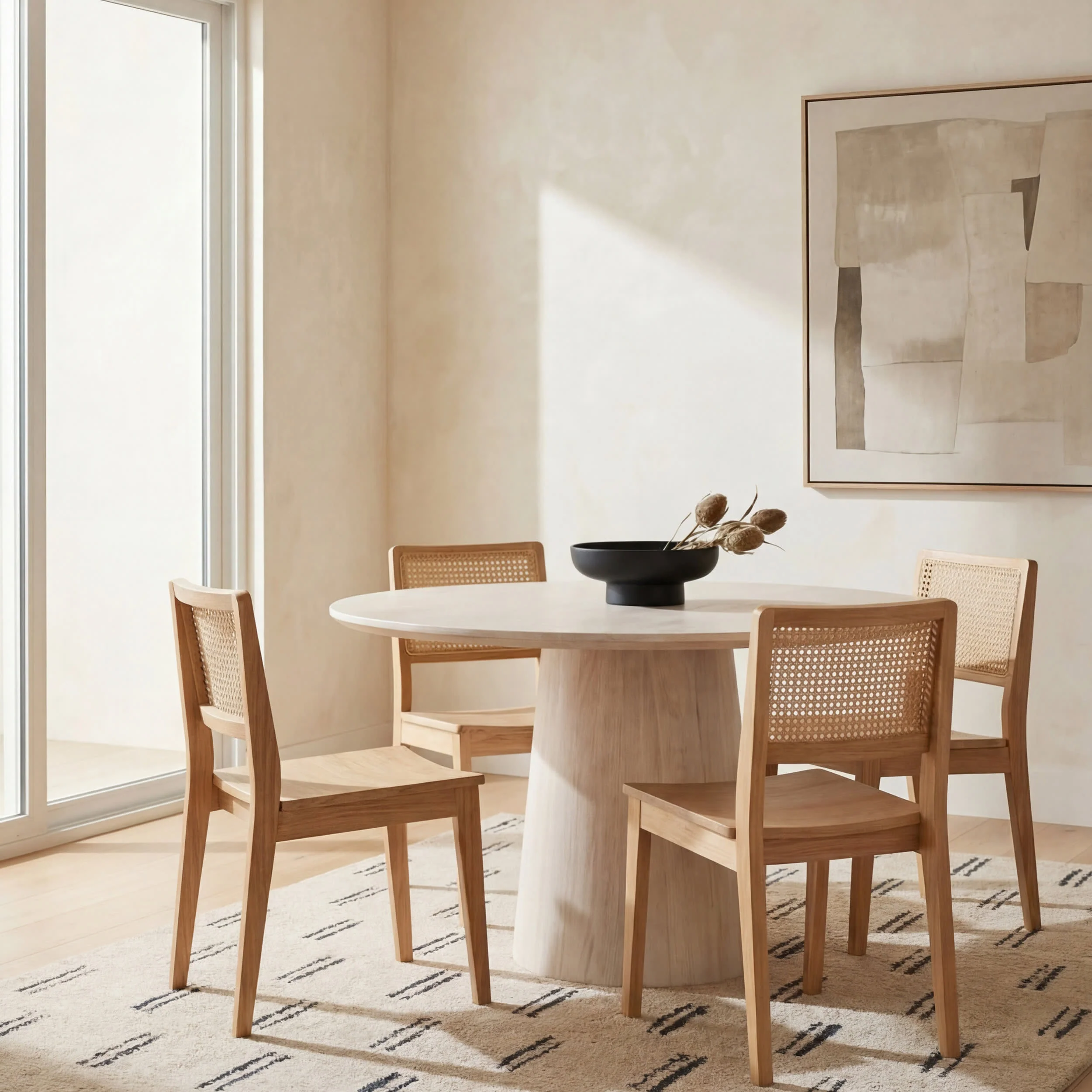 Vina Handmade Washable Wool Rug | Ivory - Image 4