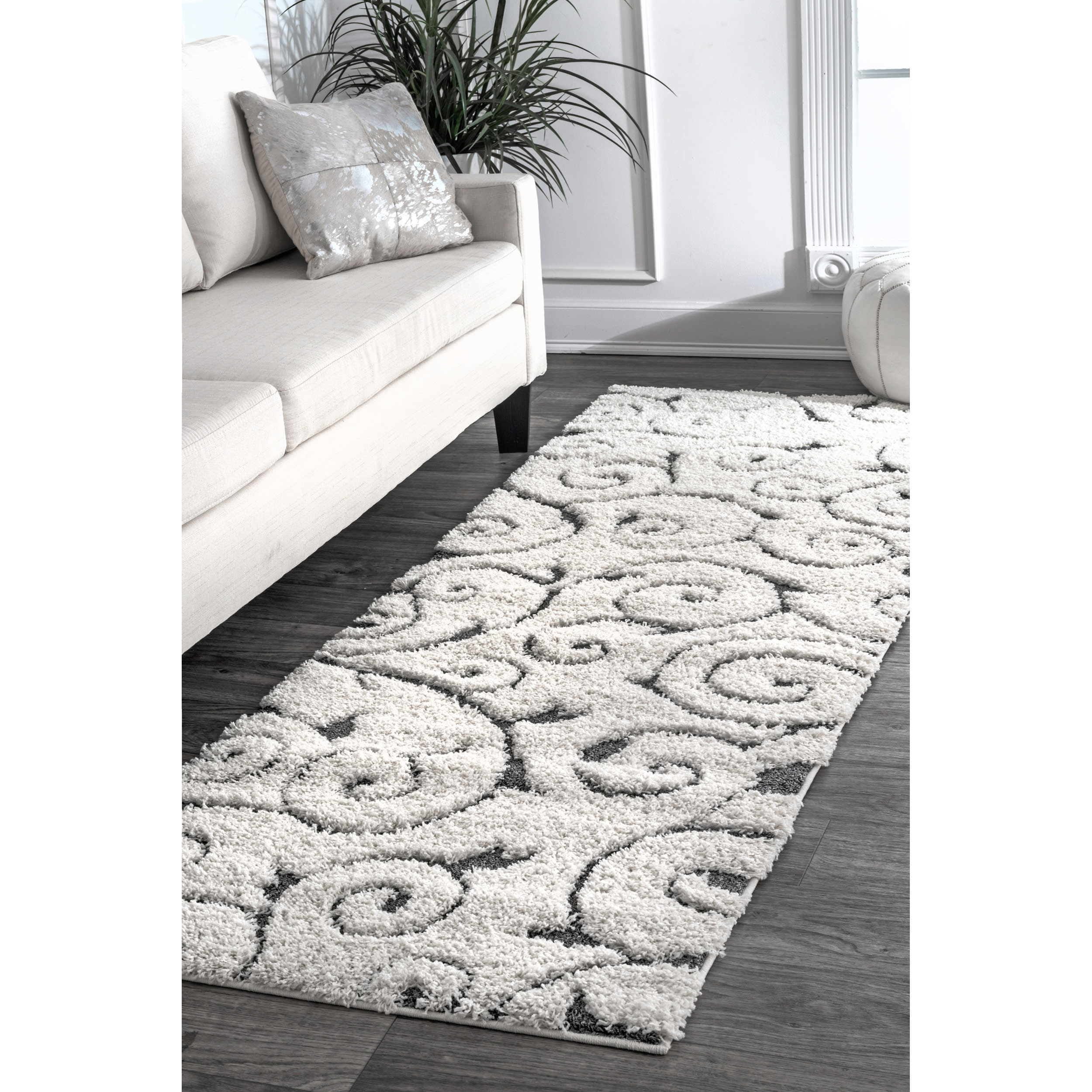 Vine Swirls Rug | Beige - Image 2