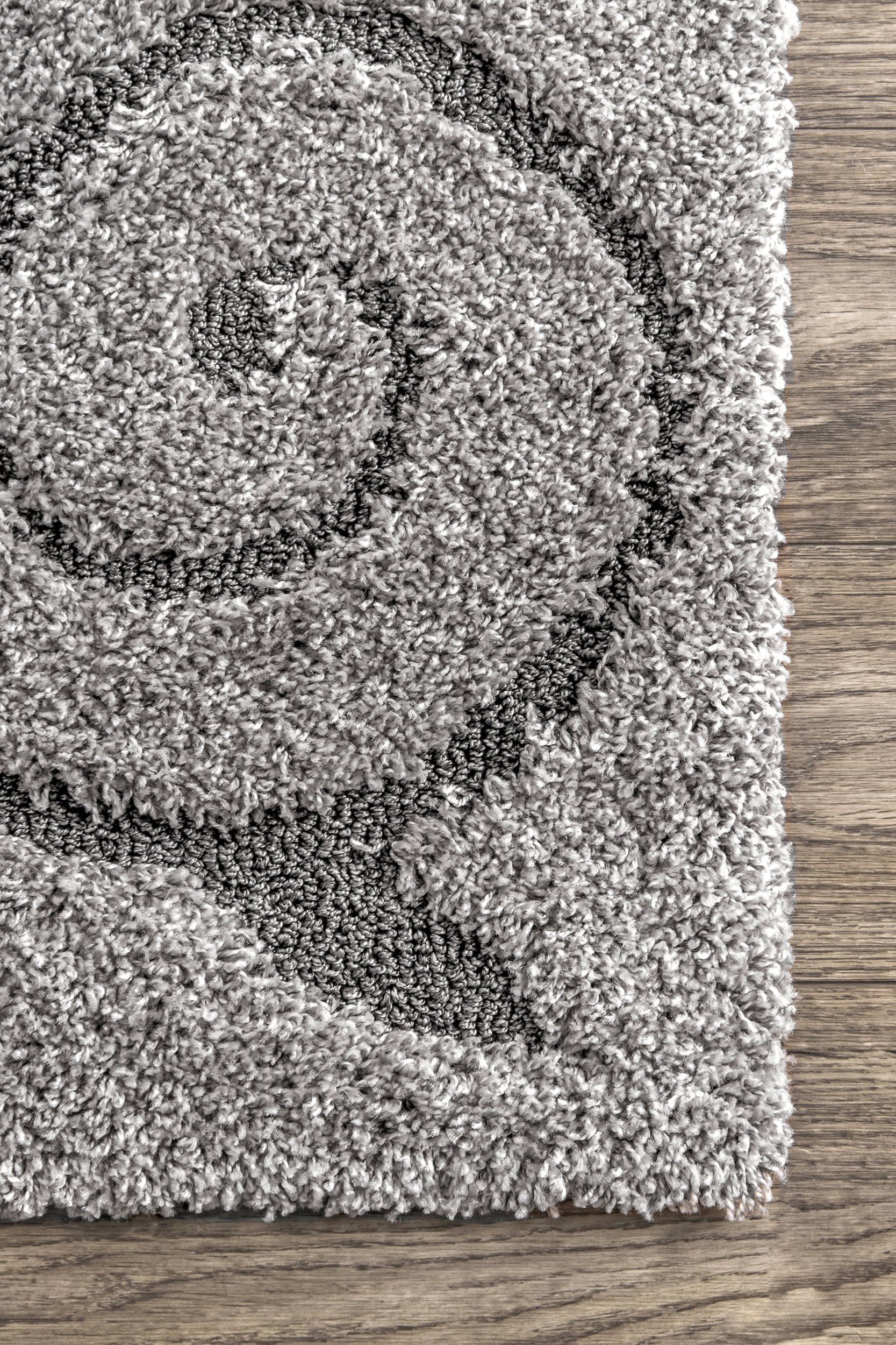 Vine Swirls Rug | Dark Grey - Image 3