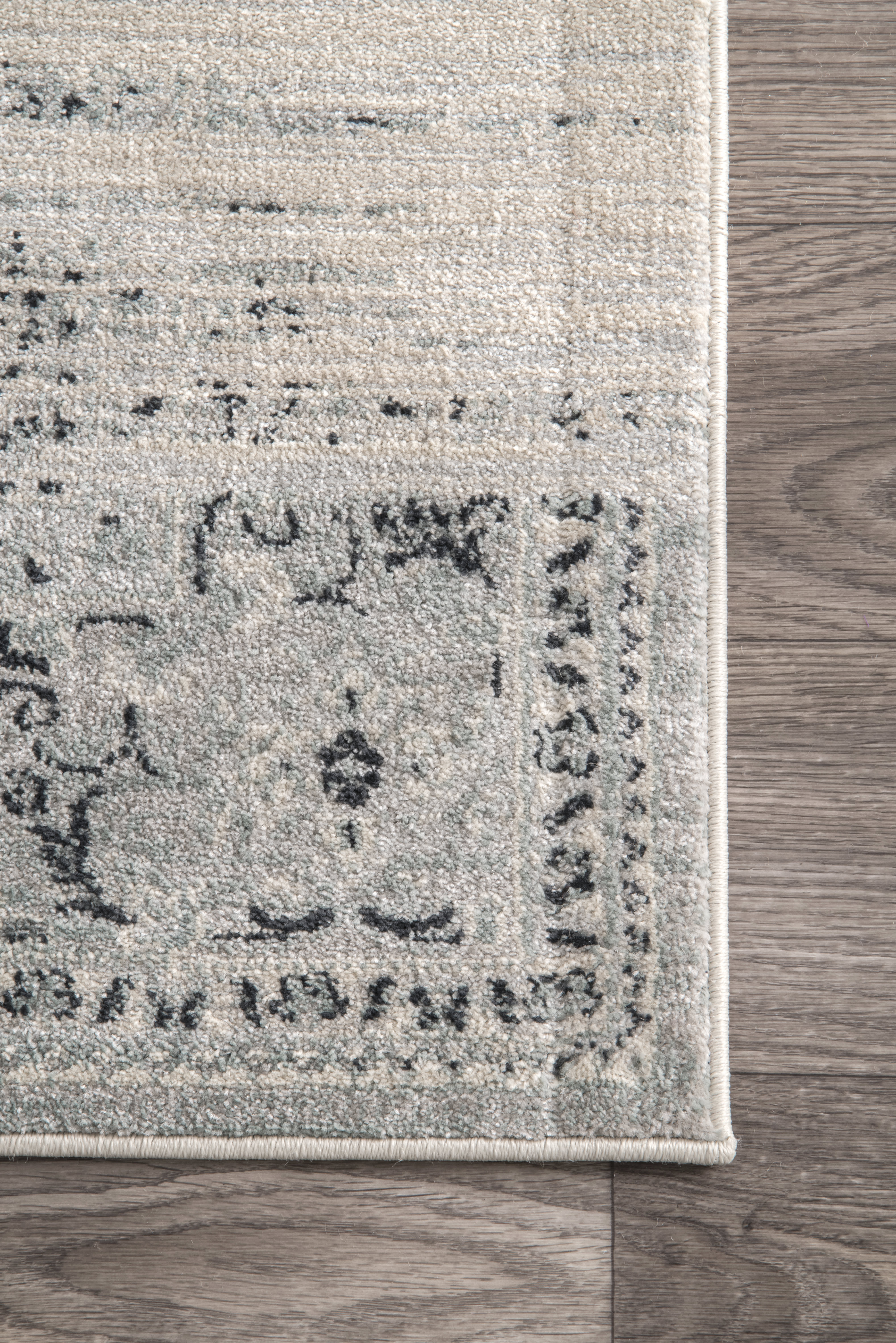 Vintage Abstract Rug | Blue - Image 3